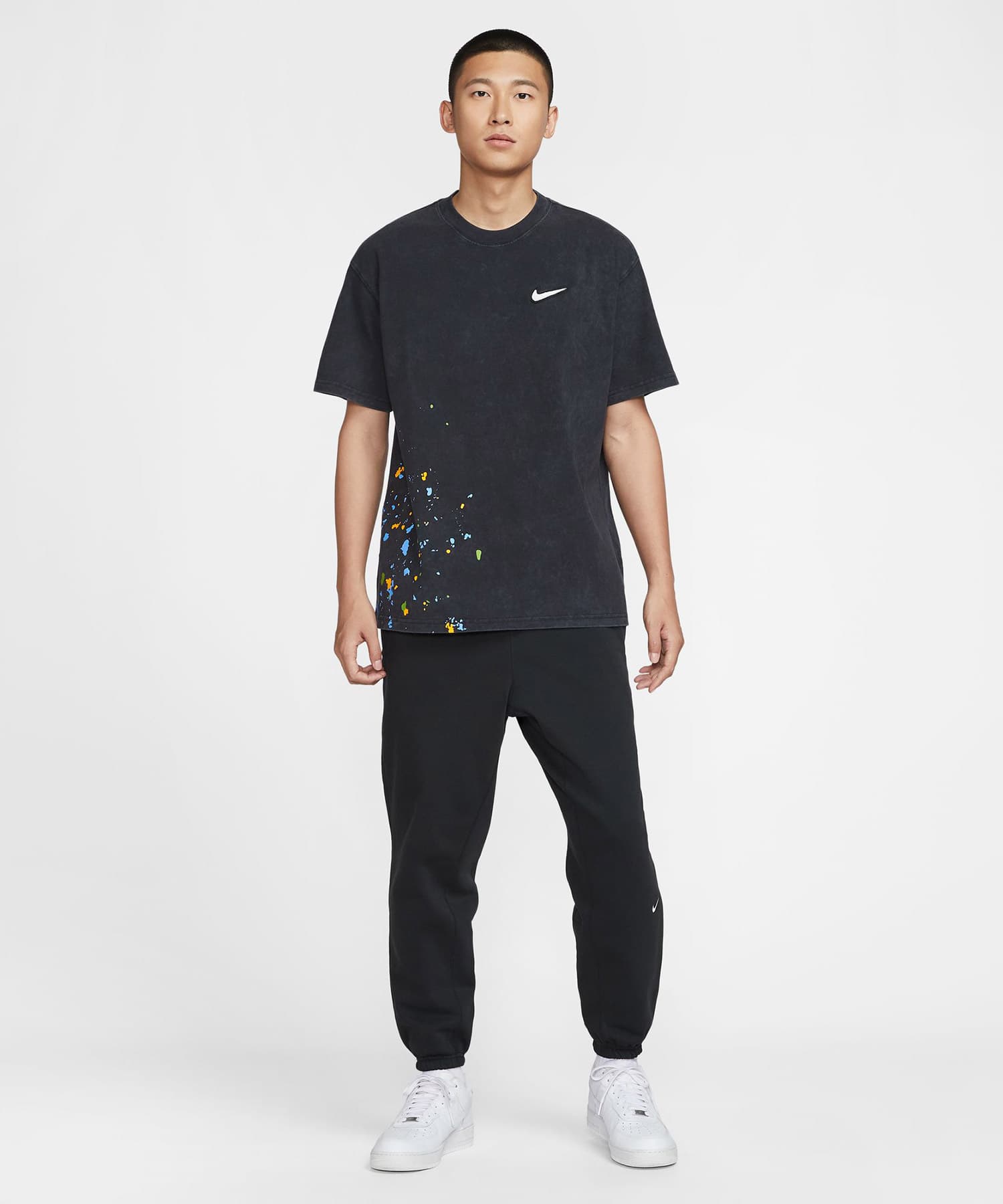 NIKE AS M NK TEE M90 PAINT BLACKの画像