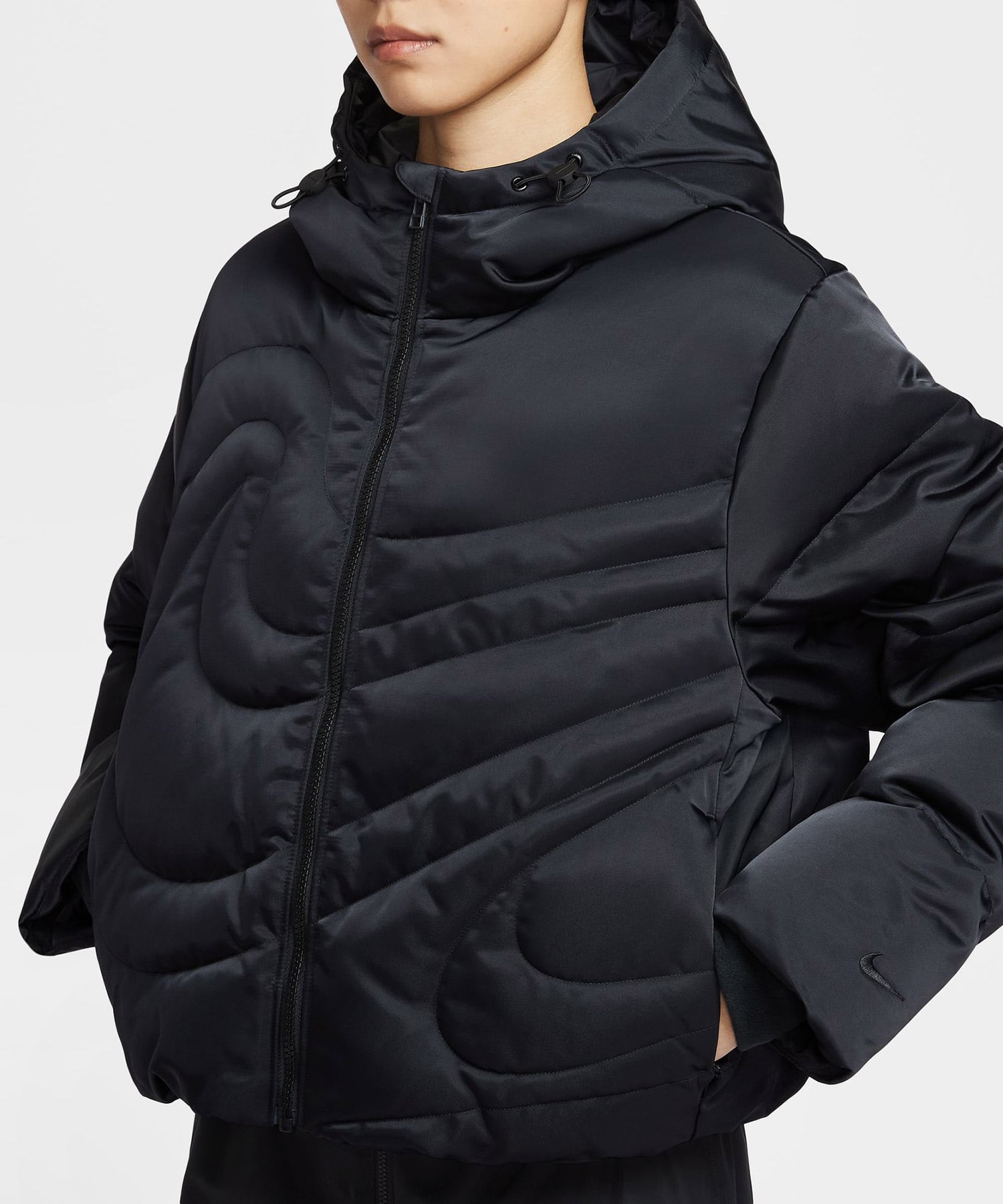 NIKE AS W NSW TF DWN SWSH PFR BLACK/BLACKの画像
