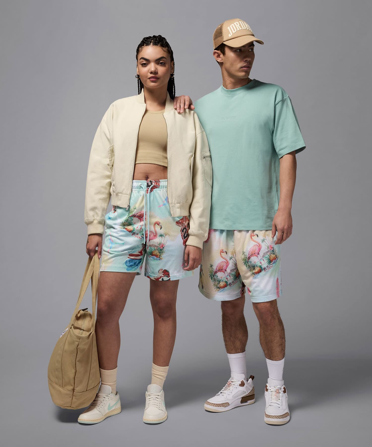 JORDAN BRAND M J ESS SMR PK AOP MSH SHORT SAIL/GLACIER BLUEの画像
