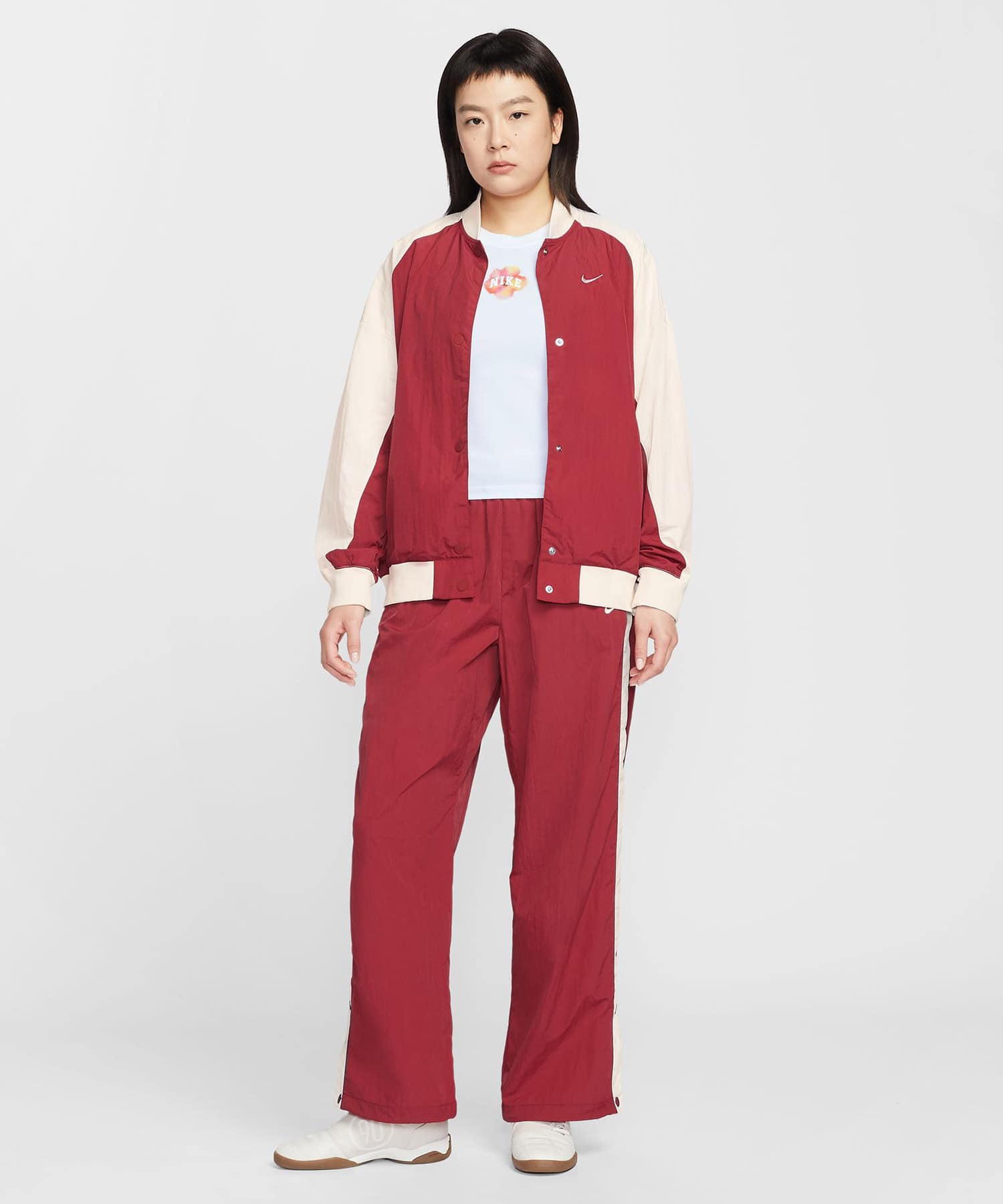 NIKE AS W NSW HBR VARSITY JKT REDの画像