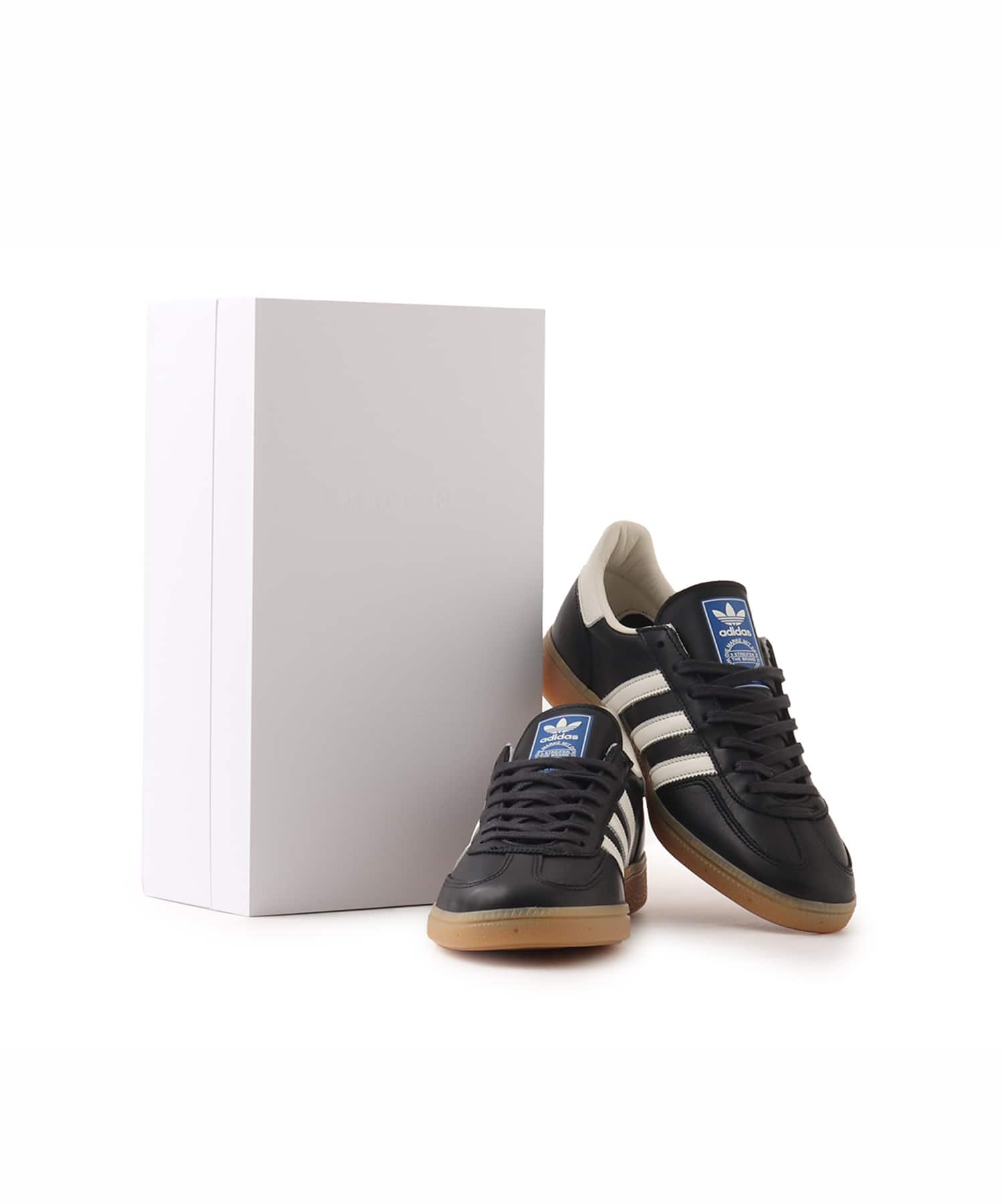 adidas HANDBALL SPEZIAL Made In Germany CBLACK/OWHITE/BLUBIRの画像