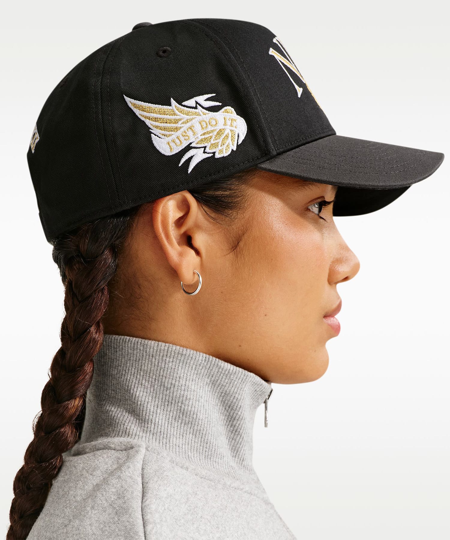 NIKE U NK RISE CAP S CB AFRAME GFX BLACKの画像