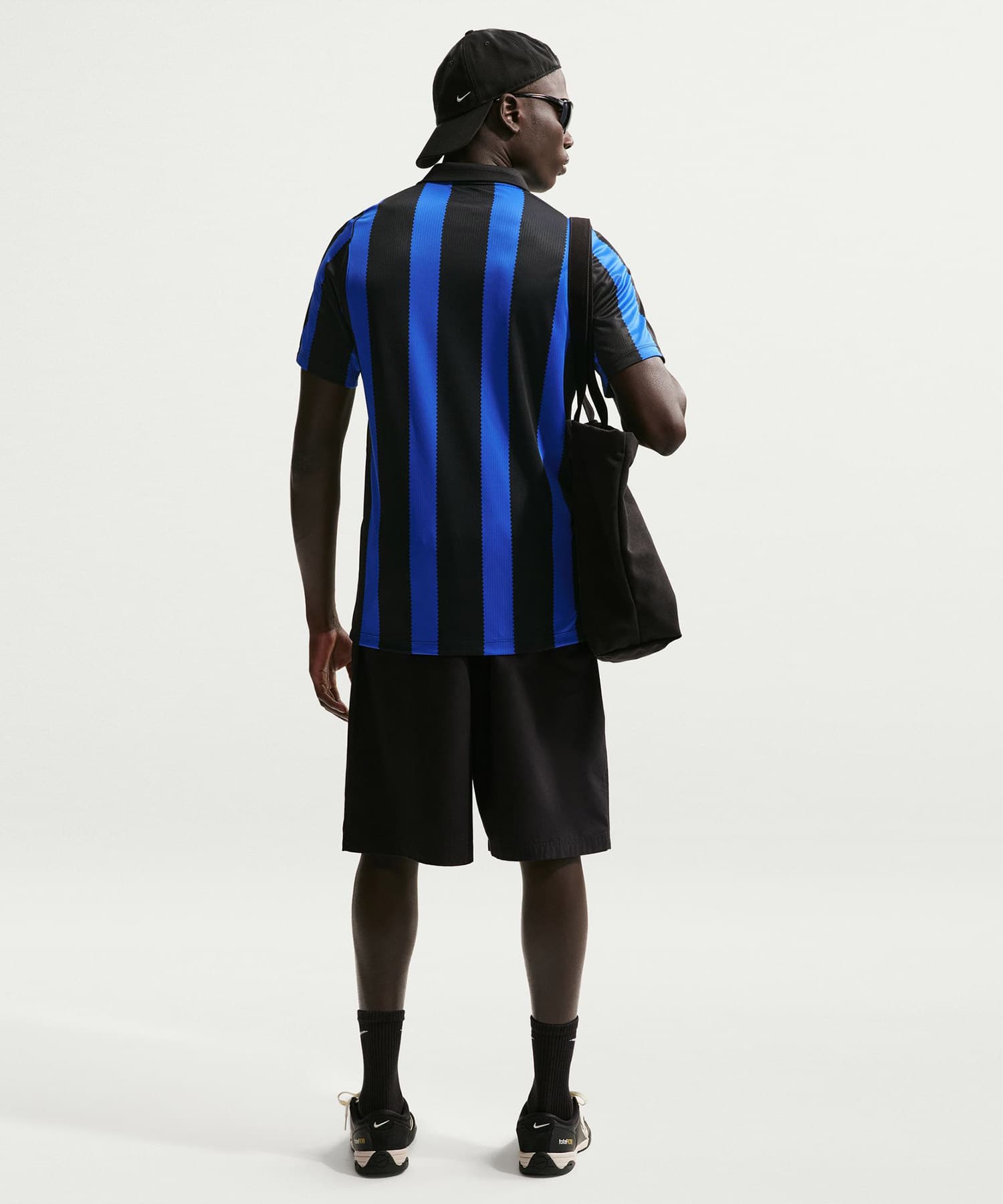 NIKE Inter Milano M NK Dri-FIT Jersey SS Stadium Home LYON BLUE/BLACK/(UNIVERSITY GOLD) (FULL SPONSOR)の画像