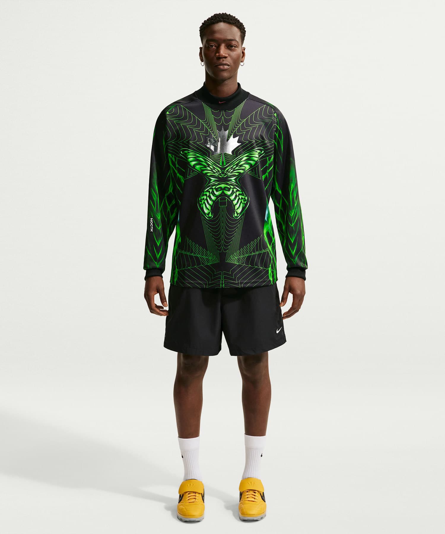 NIKE CAX M NK DF COF JSY LS BLACKの画像
