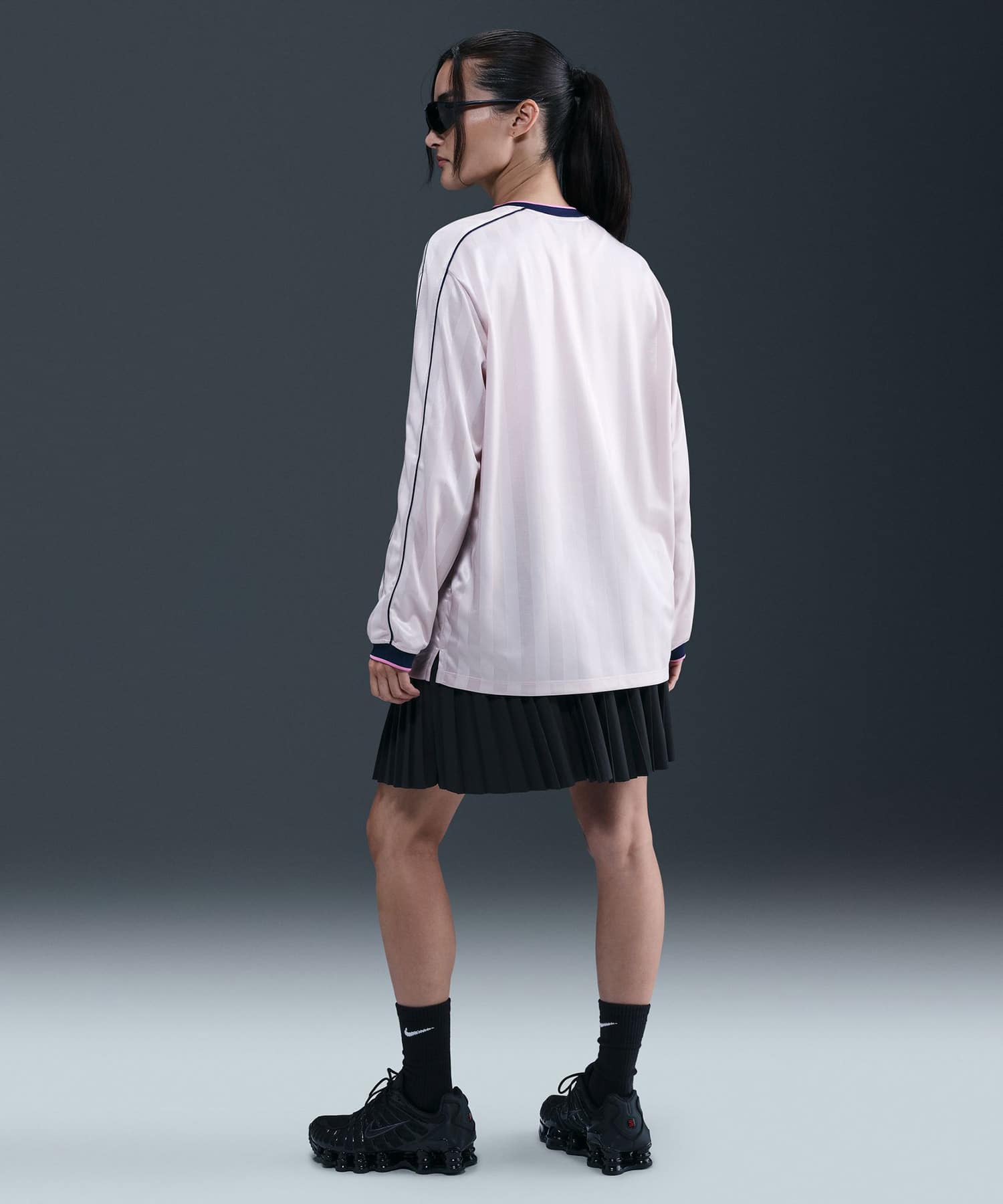 NIKE AS W NSW PLEATED SKIRT BLACKの画像