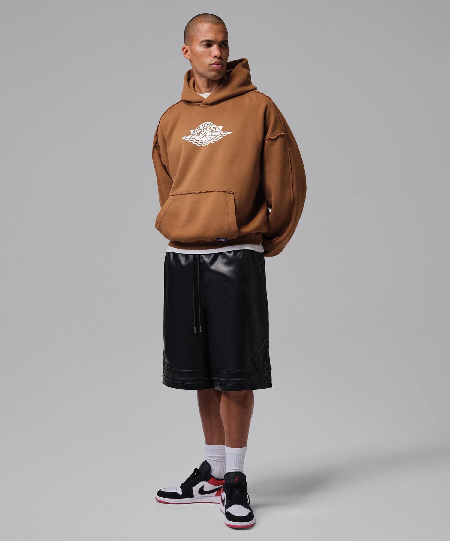 JORDAN BRAND M J FLT WINGS FLC PO BROWNの画像