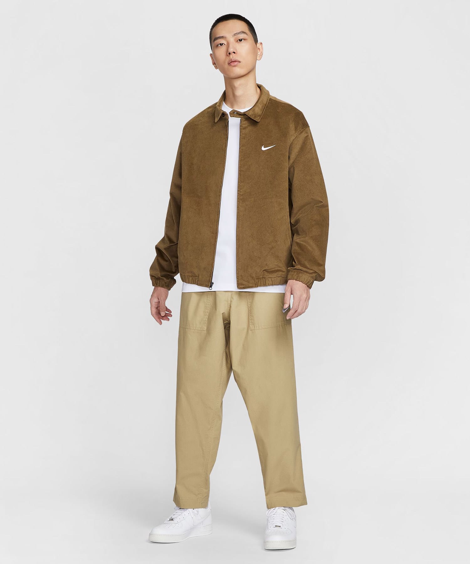NIKE AS M NL HARRINGTON JACKET GCEL MOSSWOOD BROWNの画像