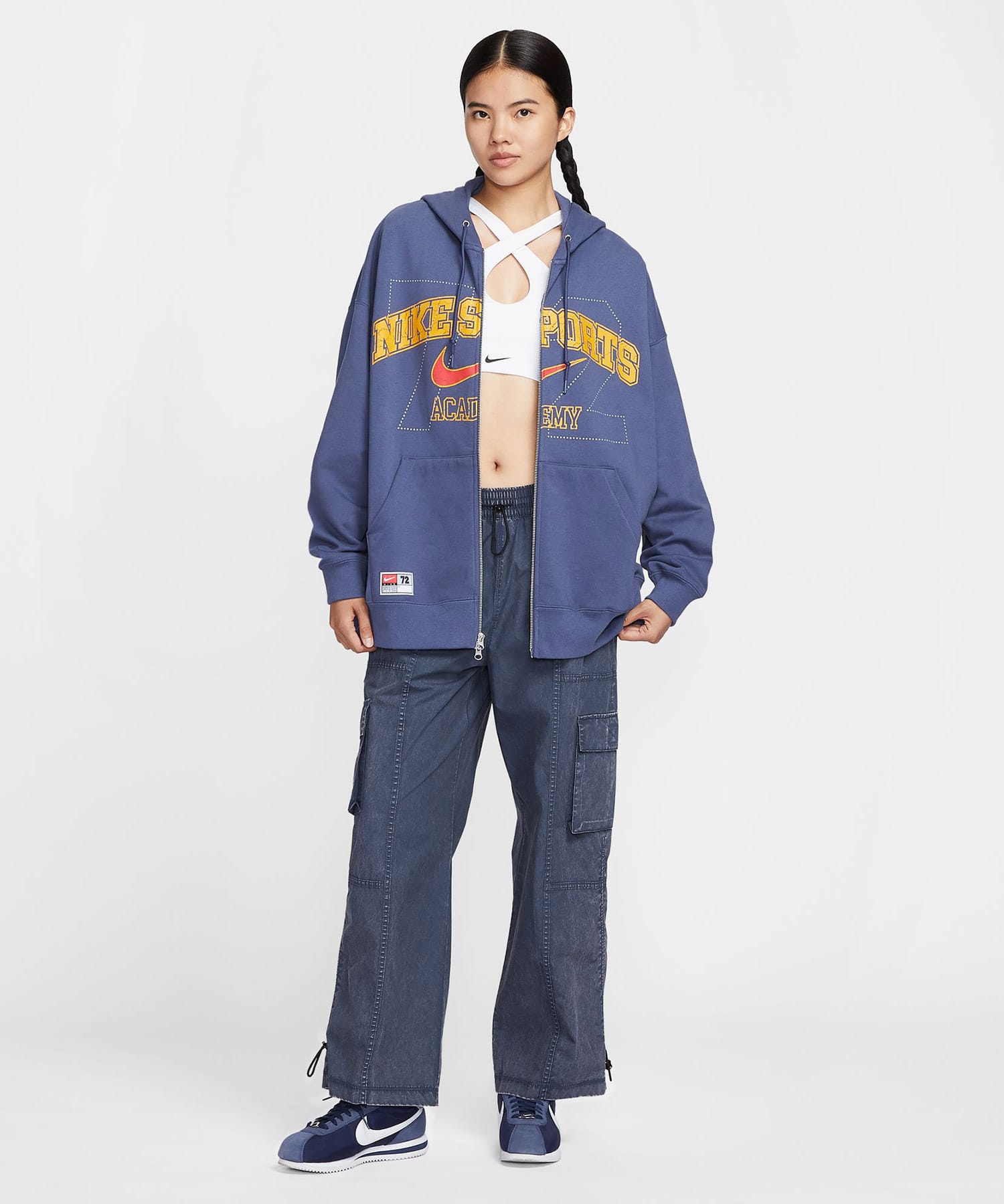 NIKE AS W NSW FLC OS FZ GCEL SANDED PURPLEの画像