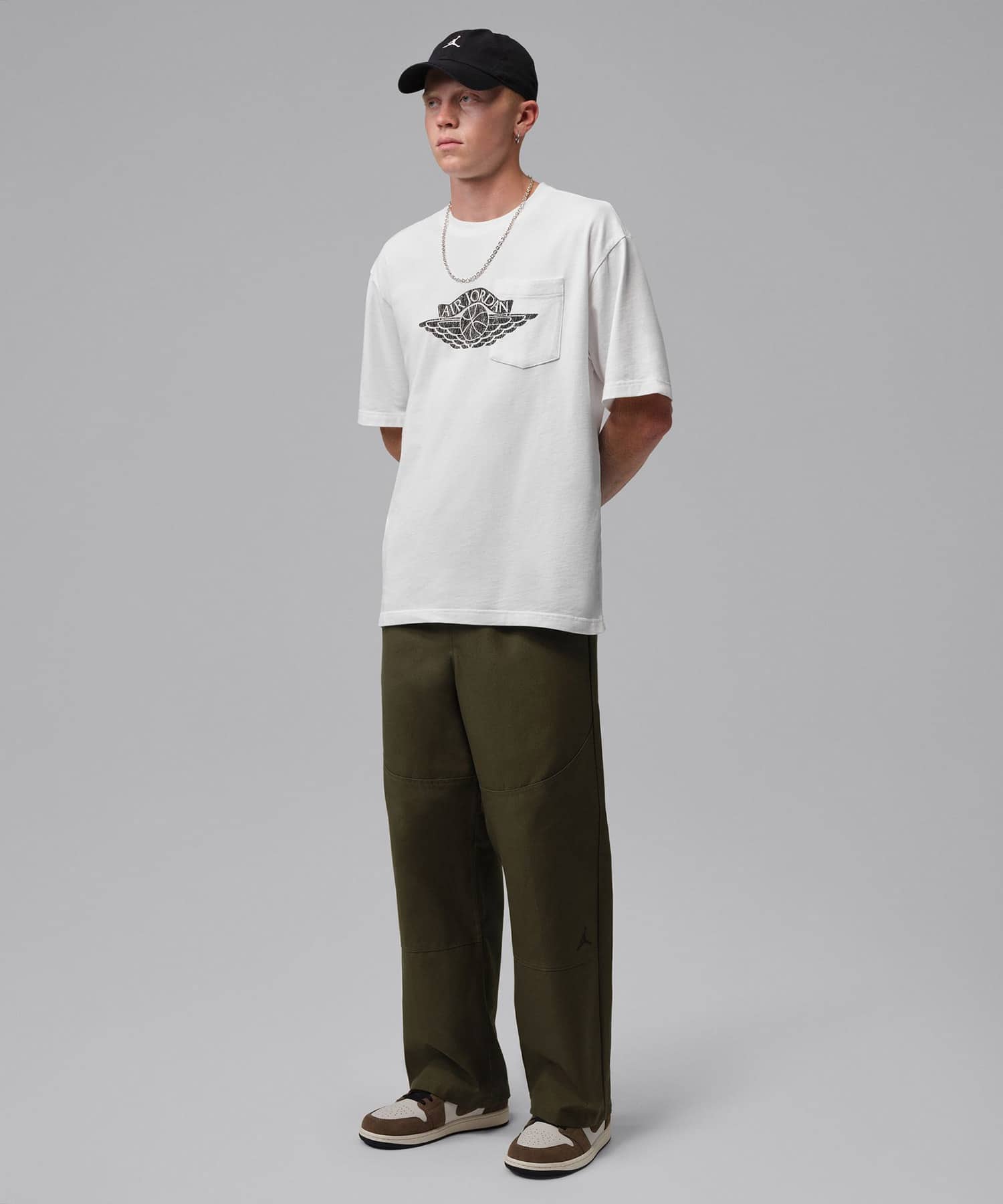 JORDAN BRAND M J FLT ES 85 W PKT SS CRW WHITEの画像