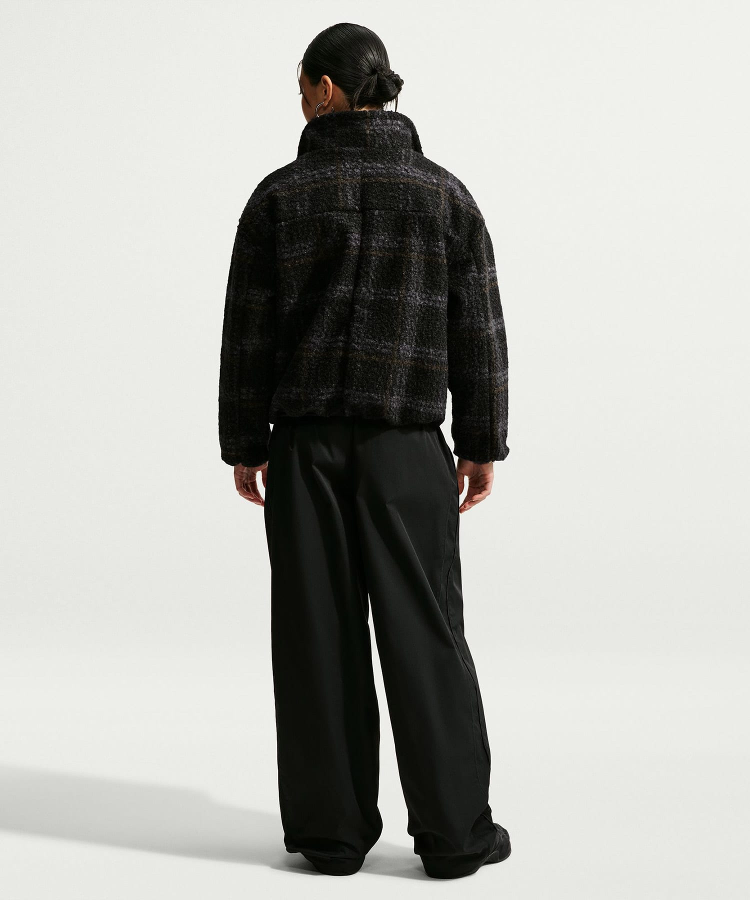 NIKE AS W NK STREET AOP SHERPA JKT BLACKの画像
