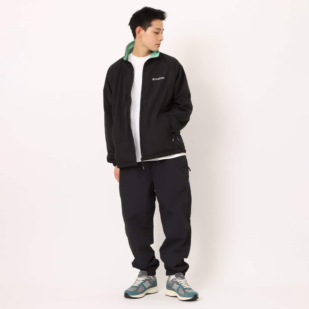 atmos Nylon Track Pants BLACKの画像