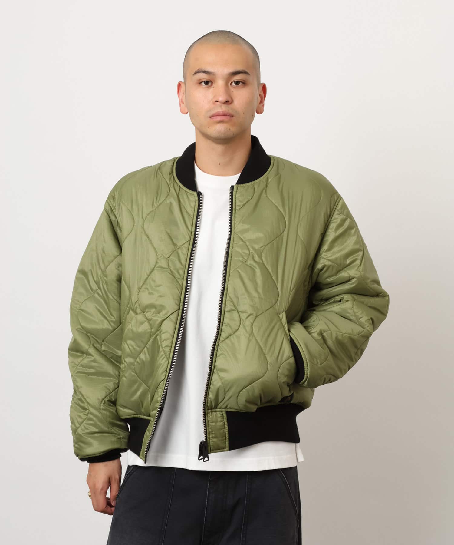 atmos Reversible Flight Jacket BLACKの画像