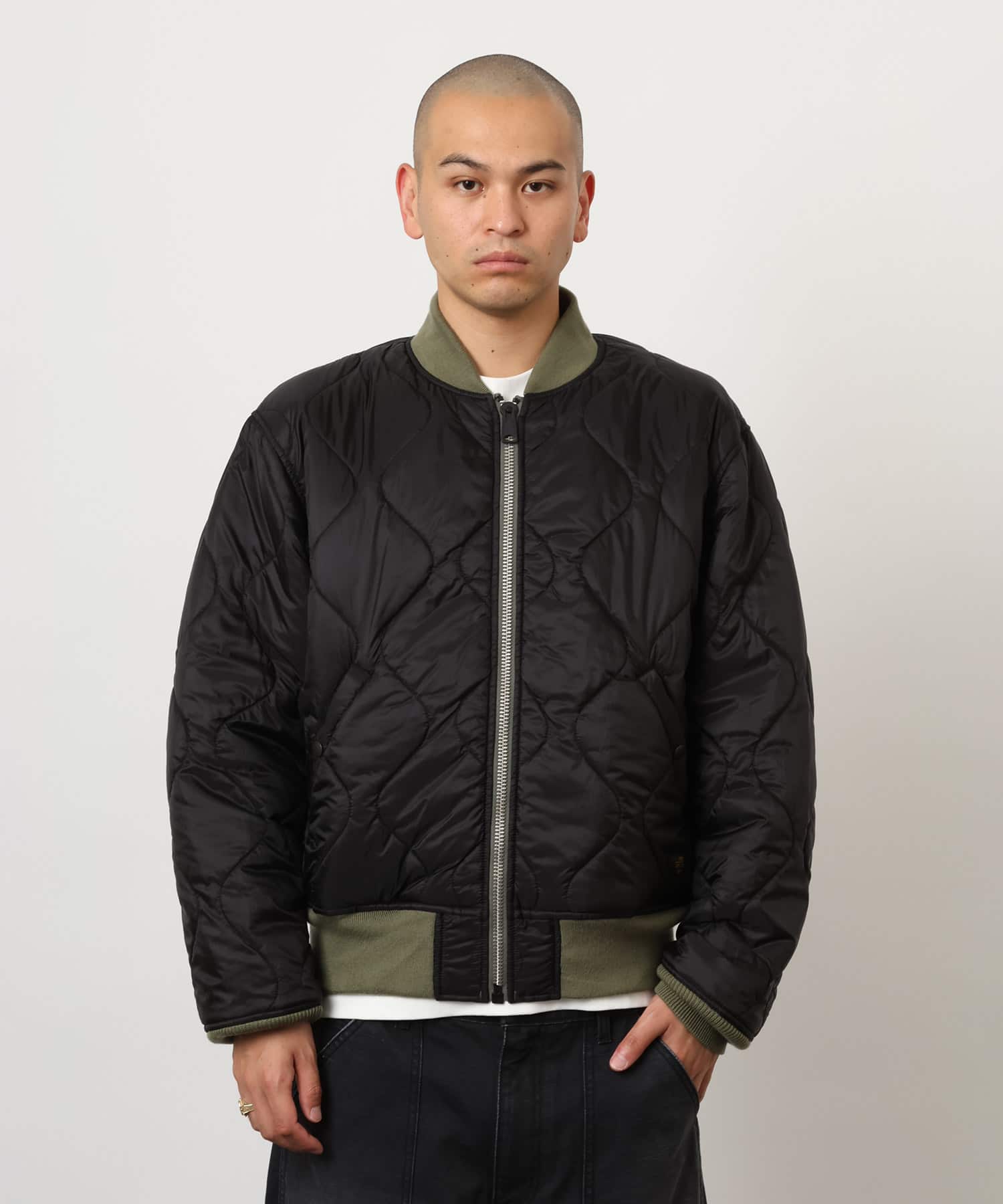 atmos Reversible Flight Jacket KHAKIの画像