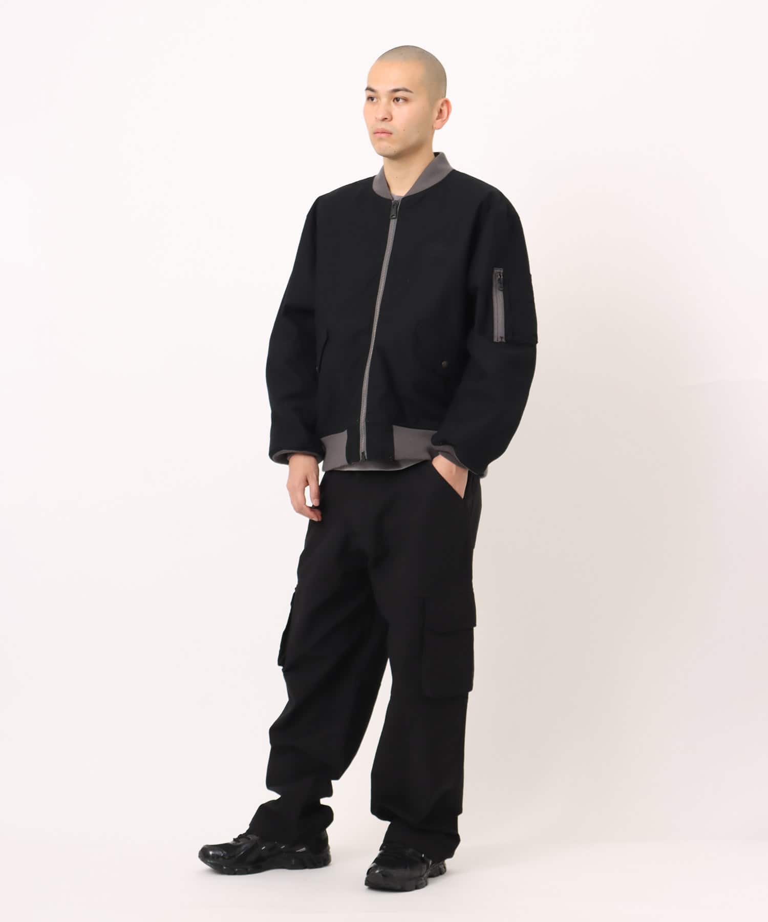 atmos Reversible Flight Jacket BLACKの画像