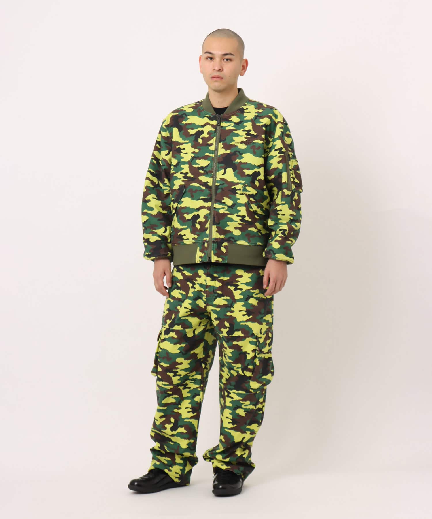 atmos Reversible Flight Jacket YELLOW CAMOUFLAGEの画像