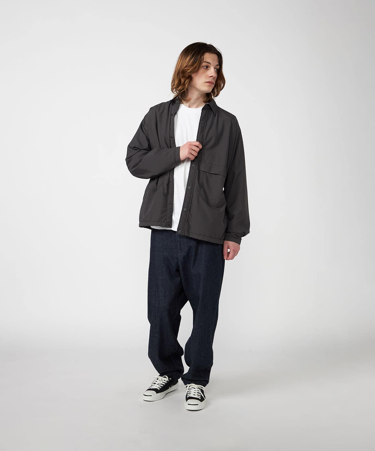 THE NORTH FACE PURPLE LABEL Denim Wide Tapered Field Pants Indigoの画像