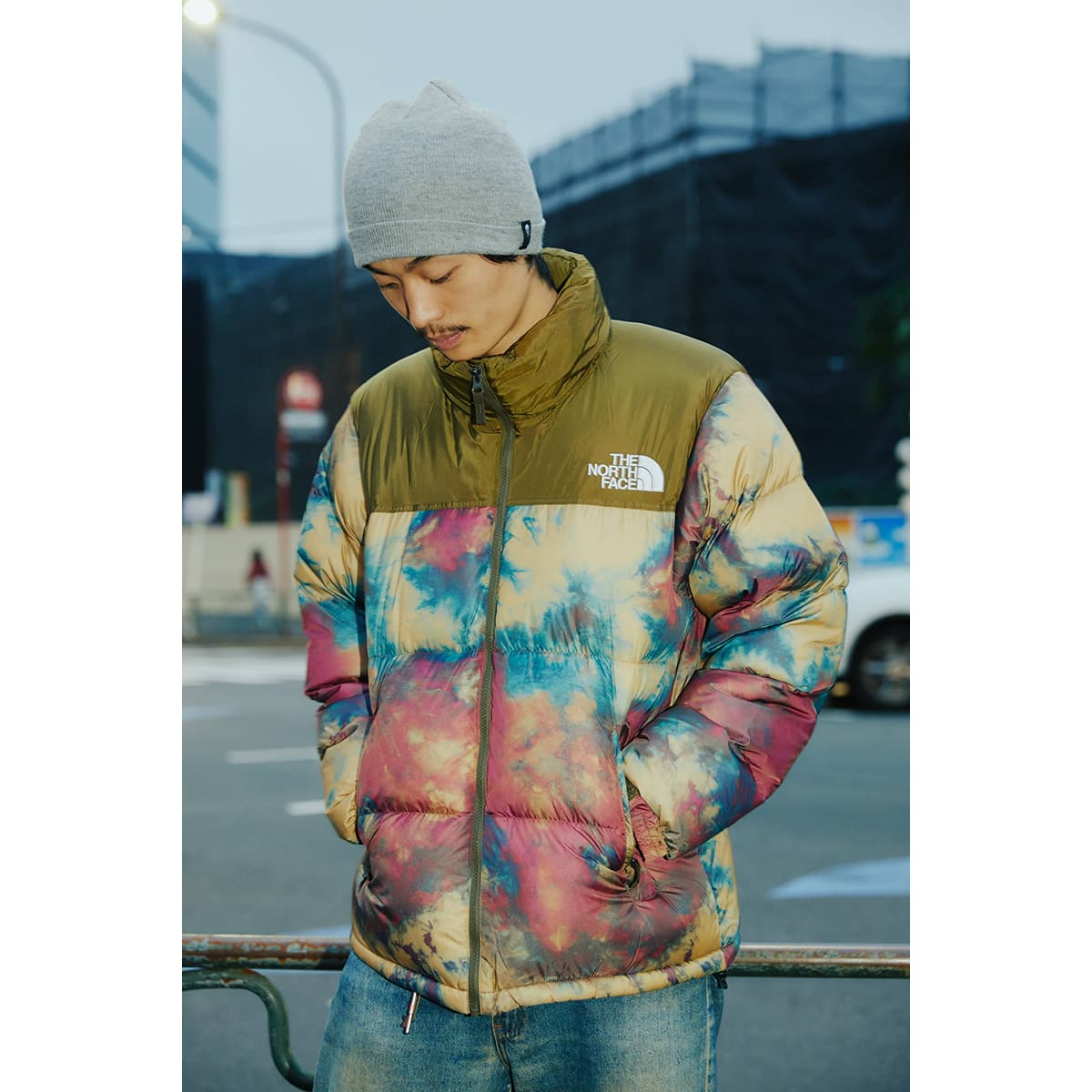 THE NORTH FACE◇Novelty Nuptse Jacket/アイスダイアンテロプタン