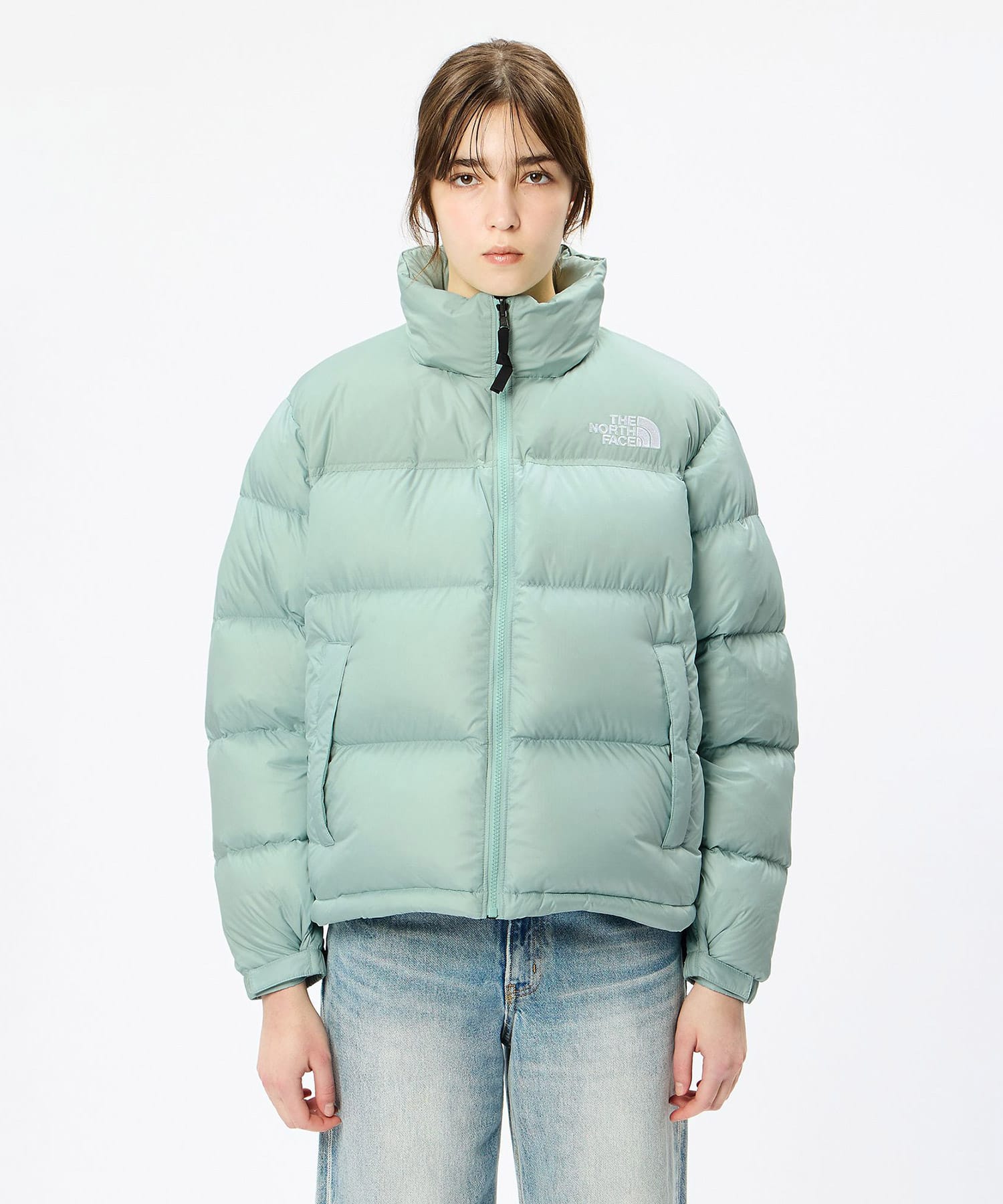 THE NORTH FACE SHORT NUPTSE JACKET MUパインの画像