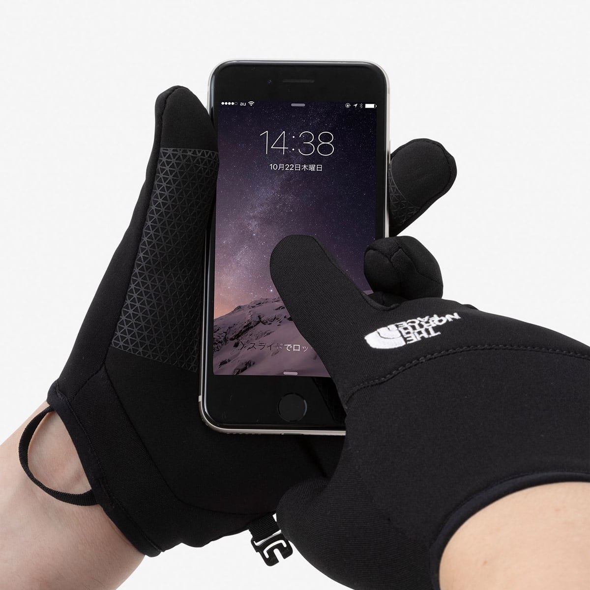 THE NORTH FACE ETIP SHORT GLOVE グラファイ 23FW-Iの画像