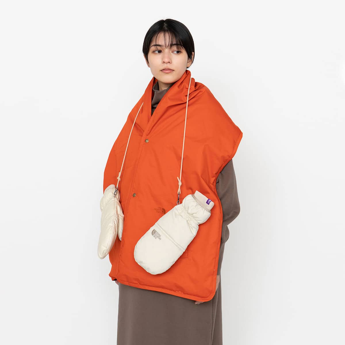 THE NORTH FACE PURPLE LABEL Lightweight Twill Mountain Down Glove Light Beige 22FW-Iの画像