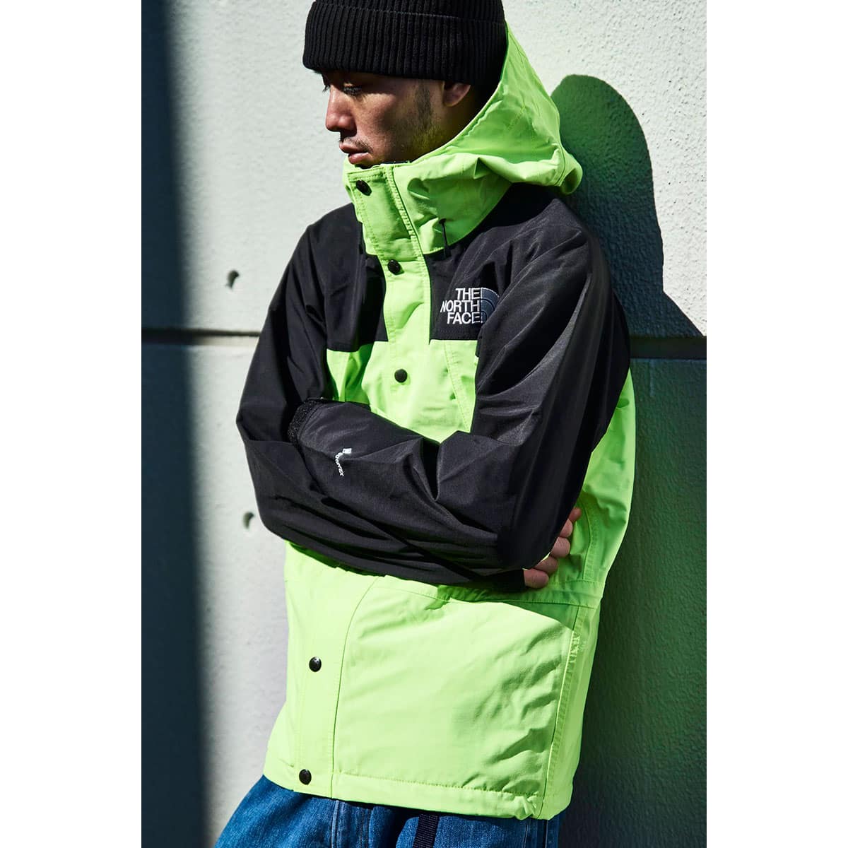 THE NORTH FACE MOUNTAIN LIGHT JACKET SAFETYGREEN 22SS-I