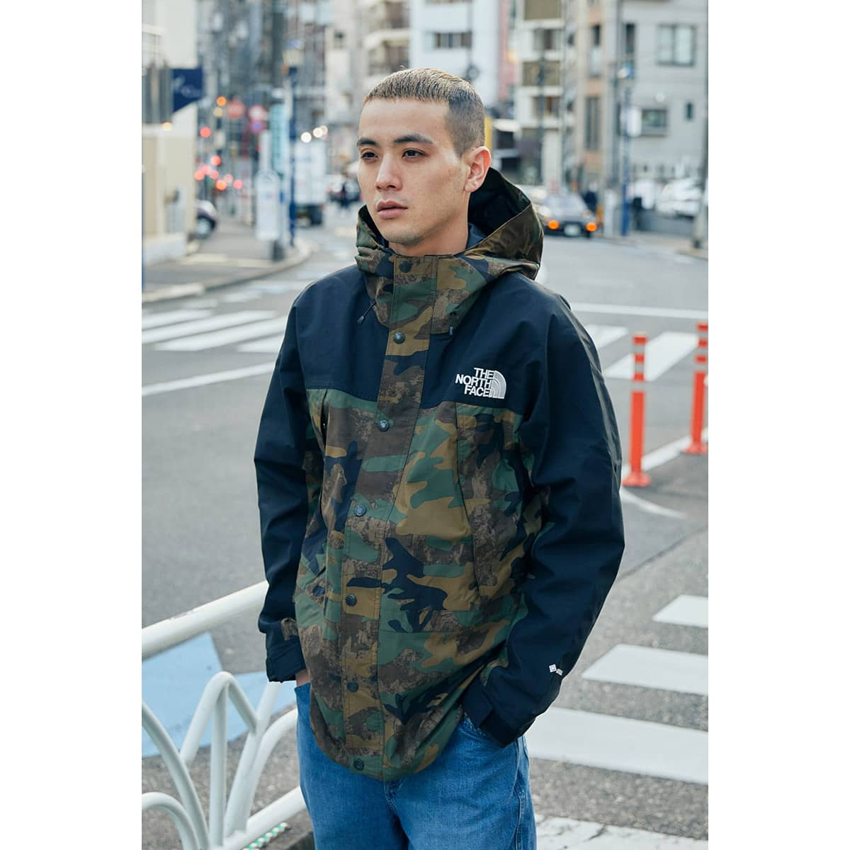 お気に入りの THE NORTH FACE カモフラージュ マウンテンパーカキッズ