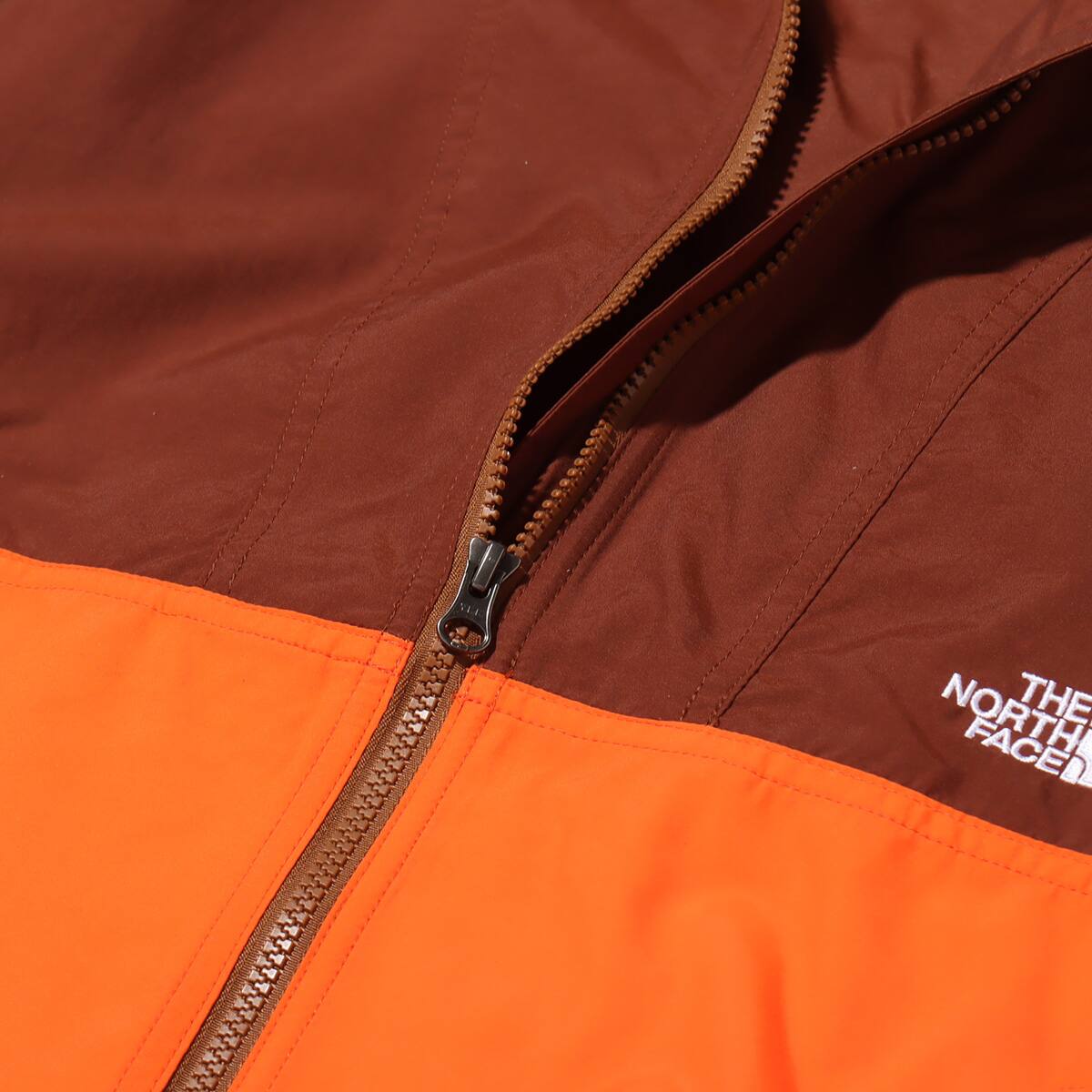 THE NORTH FACE COMPACT JACKET FLAME ORANGE/BROWN 21SS-Iの画像