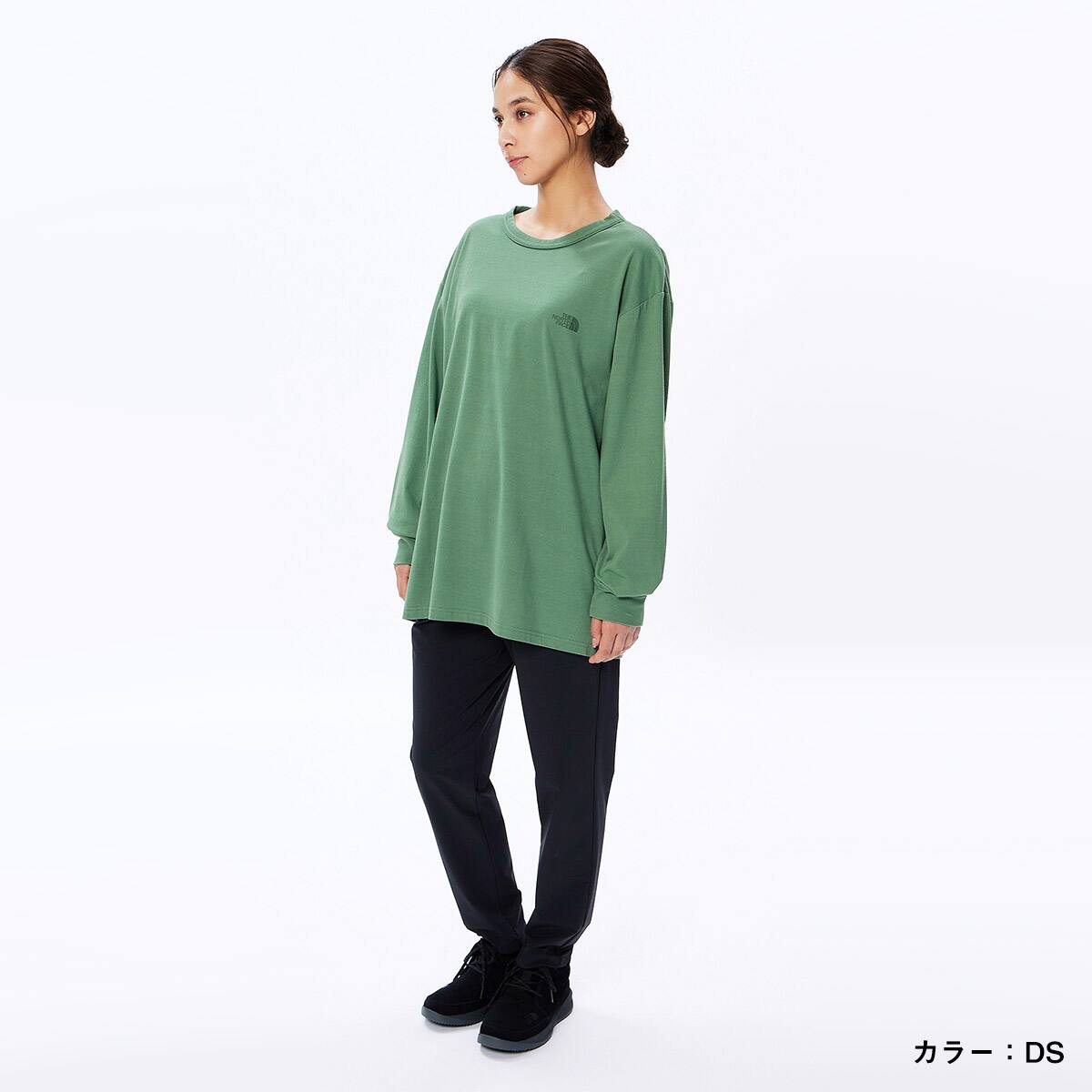 THE NORTH FACE CR L/S TEE & BABY ROMPERS SET Dセージ 23FW-Iの画像