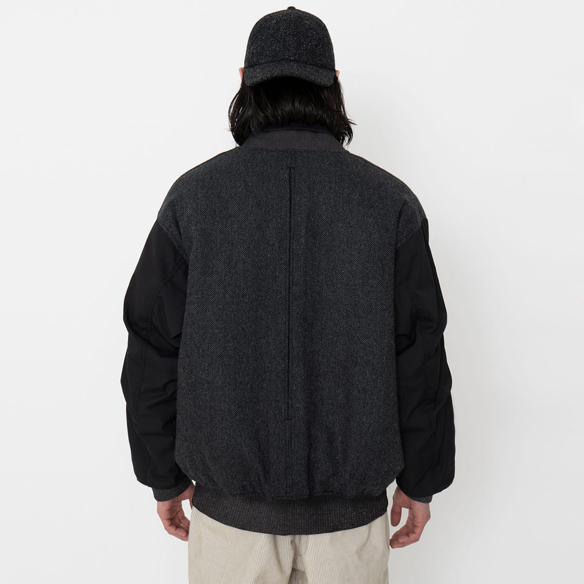 THE NORTH FACE PURPLE LABEL Herringbone Tweed Varsity Jacket