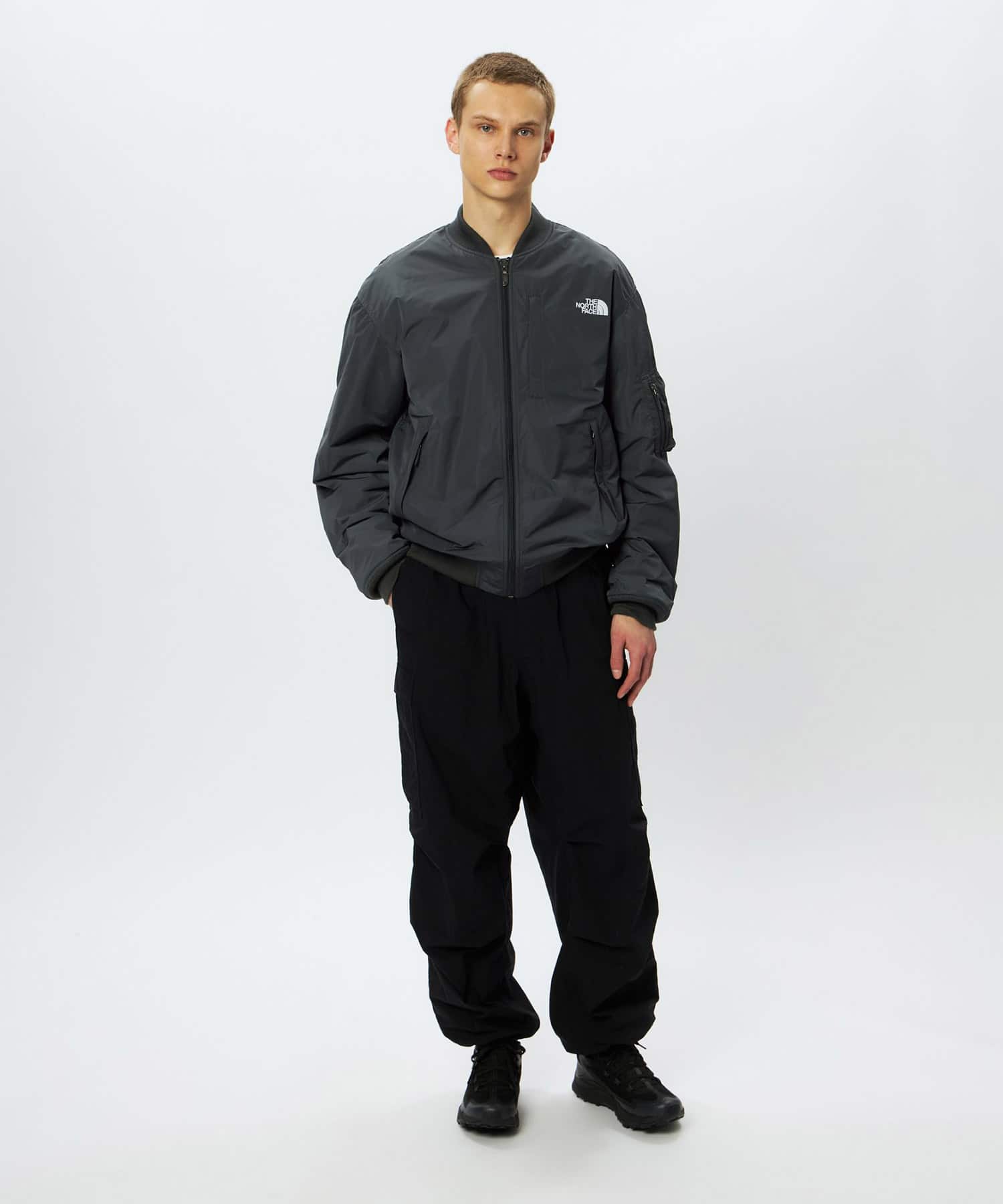 THE NORTH FACE Insulation Bomber Jacket アスファルトグレーの画像