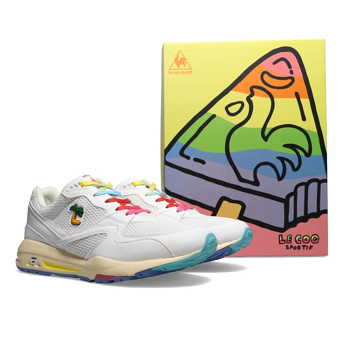 le coq sportif LCS R 888 EZ グリーン/オフホワイト 22SS-I