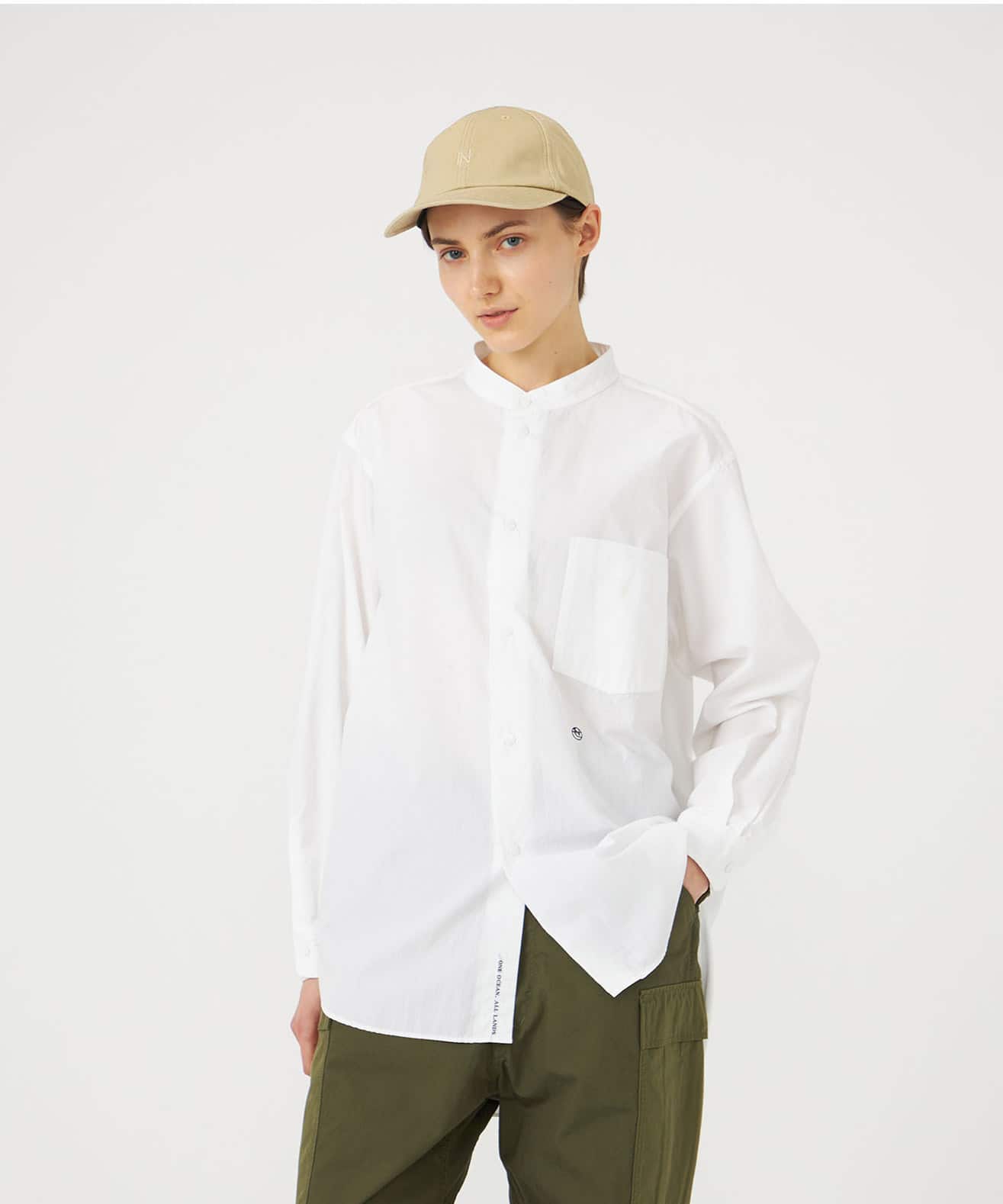 nanamica WASHED CHINO CAP KHAKIの画像