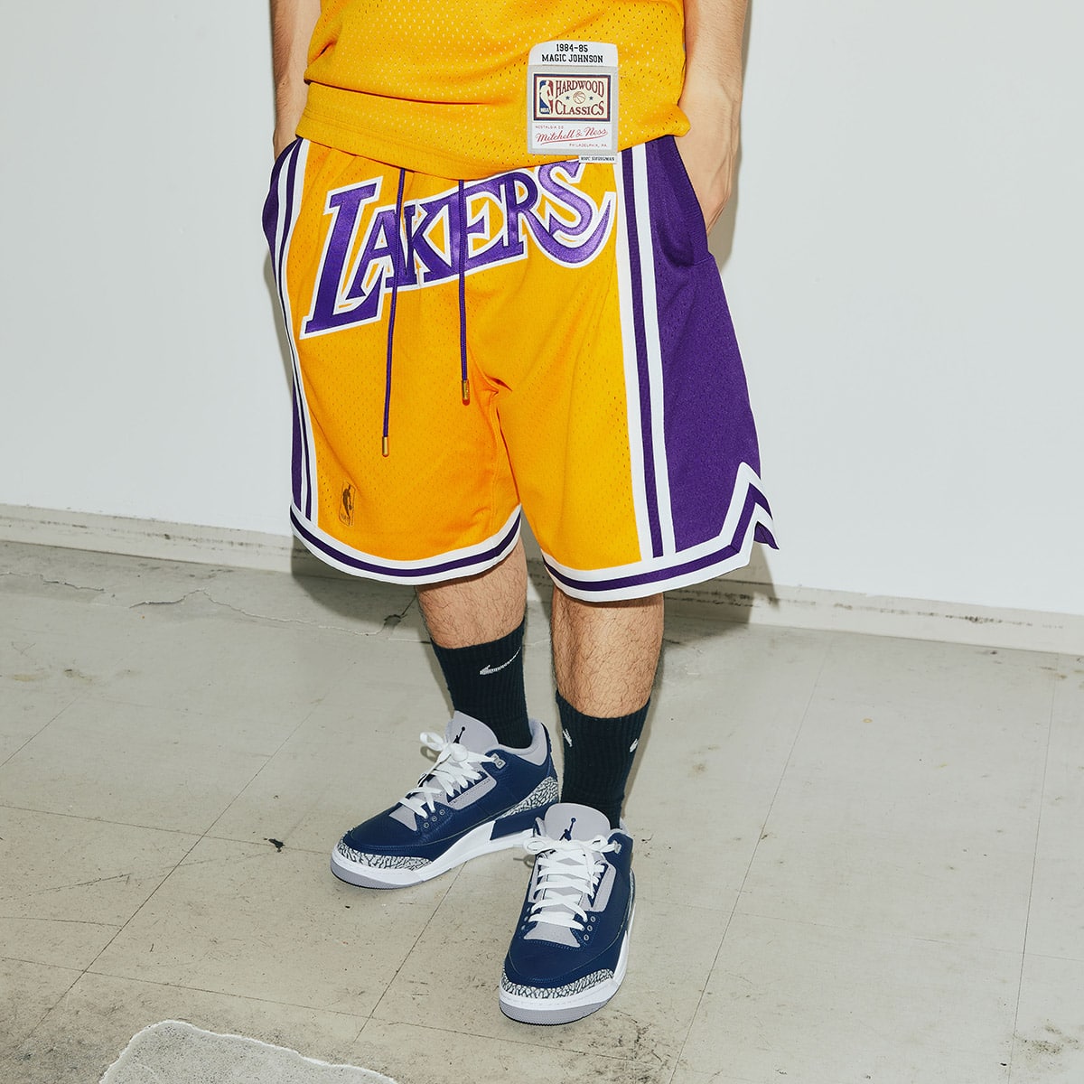 Mitchell & Ness Just Don Shorts Los Angeles Lakers 1996-97 YELLOW