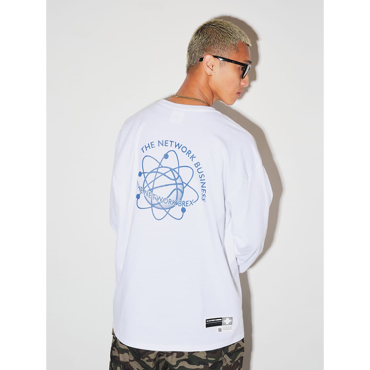 THE NETWORK BUSINESS × BREX WING FOOT L/S TEE WHITE