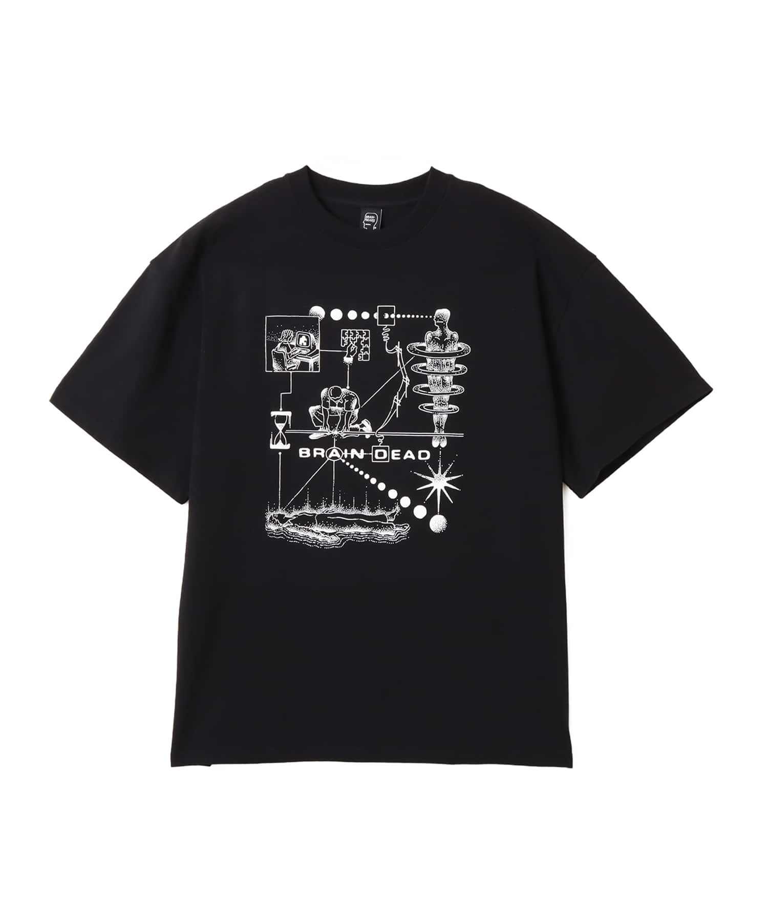 BRAIN DEAD MIND PUZZLE T-SHIRT BLACKのメイン画像