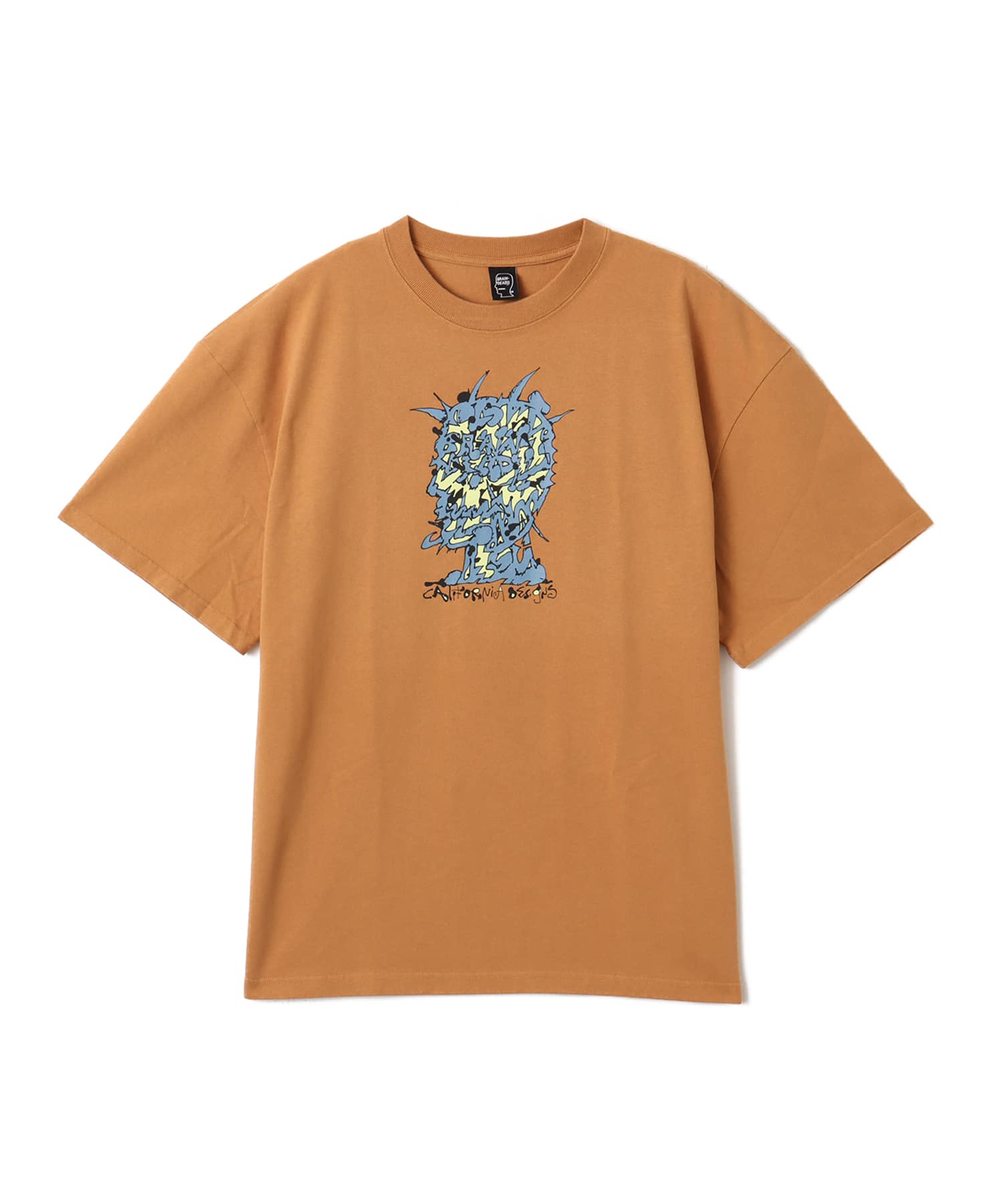 BRAIN DEAD SCRAMBLED HEAD T-SHIRT CUMINのメイン画像