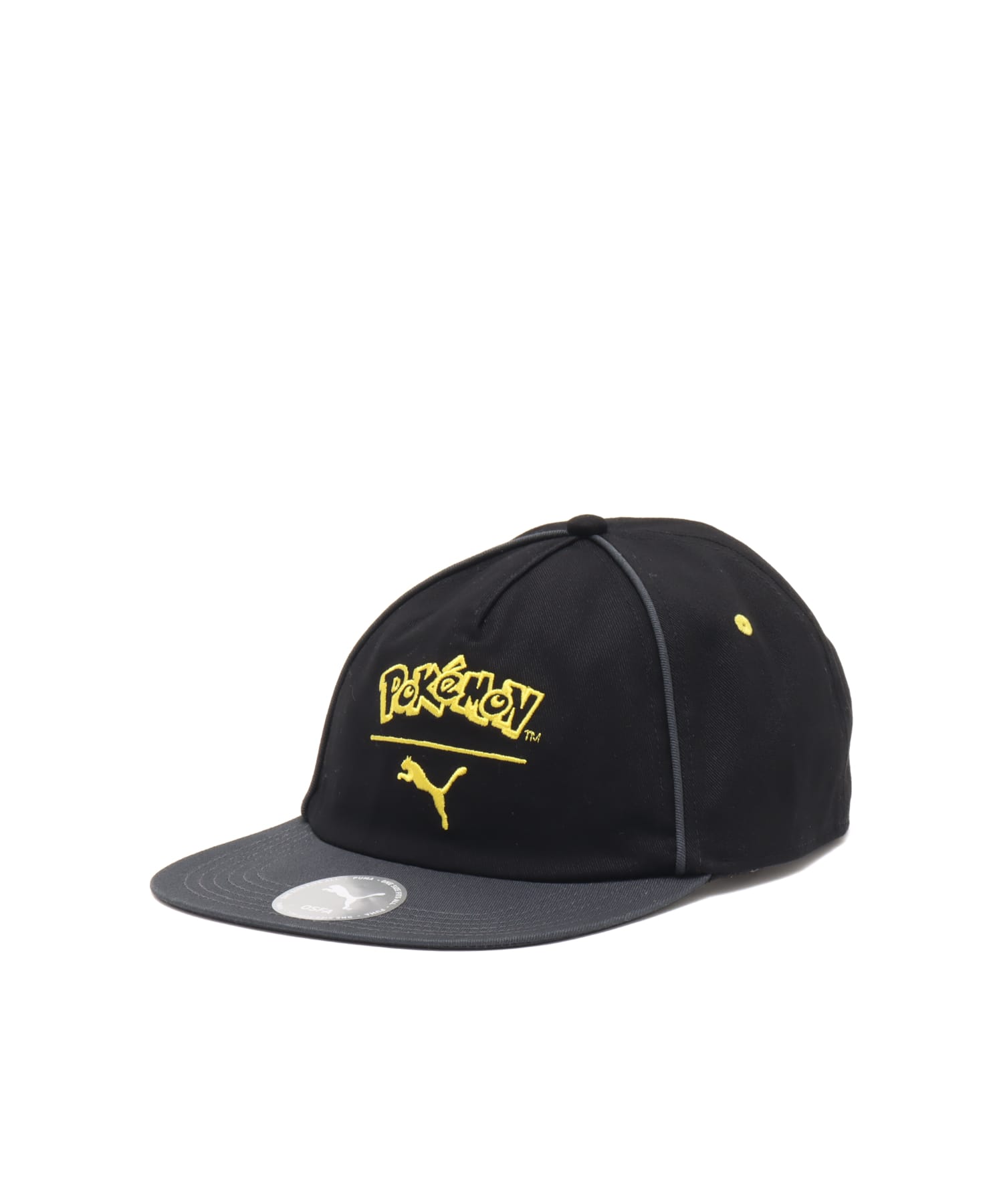 PUMA X POKEMON DAD CAP PUMA BLACK-STRONG GRAYのメイン画像