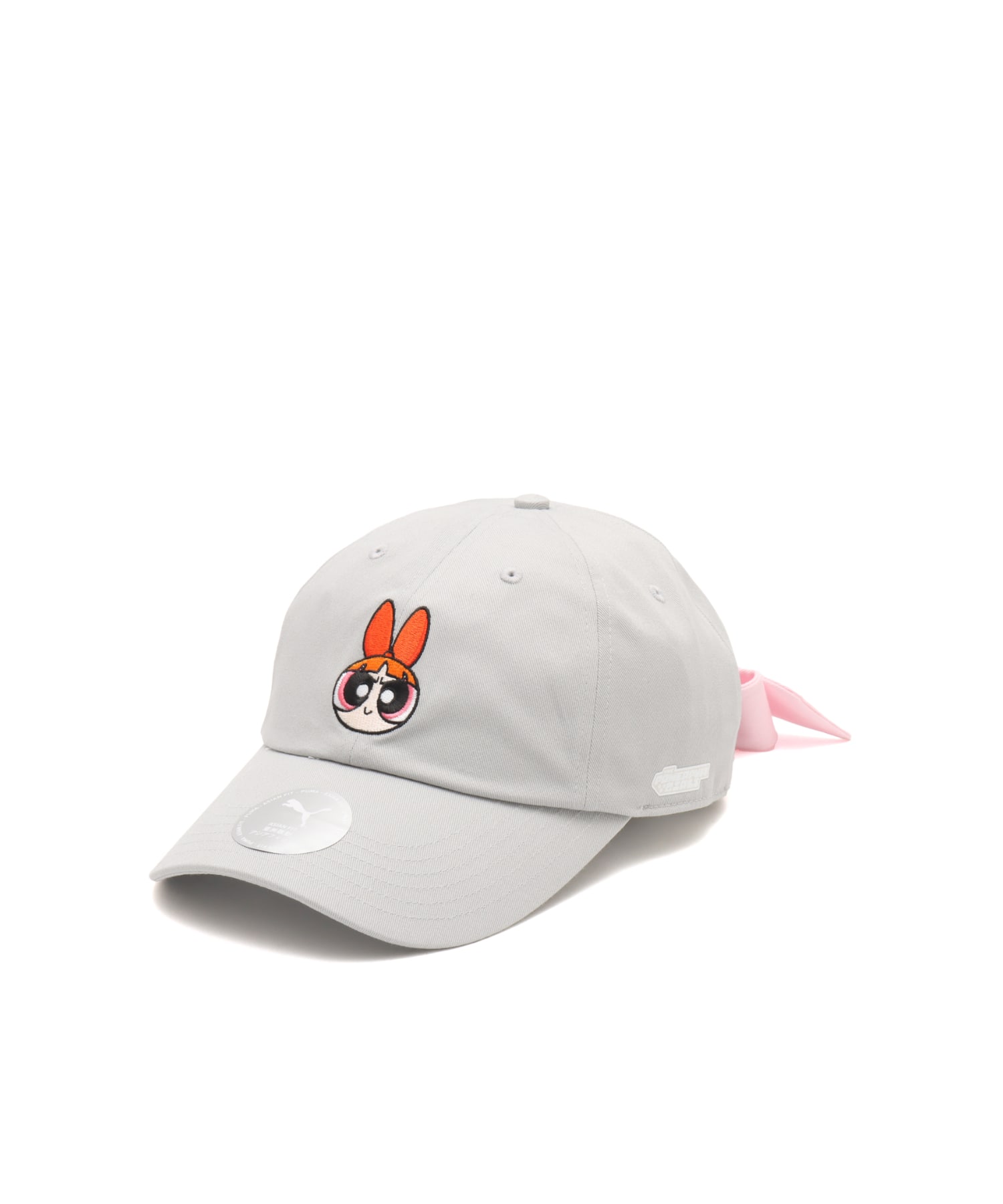 PUMA POWERPUFFGIRLS BOW BASEBALL CAP COOL LIGHT GRAY-BLOSSOMのメイン画像