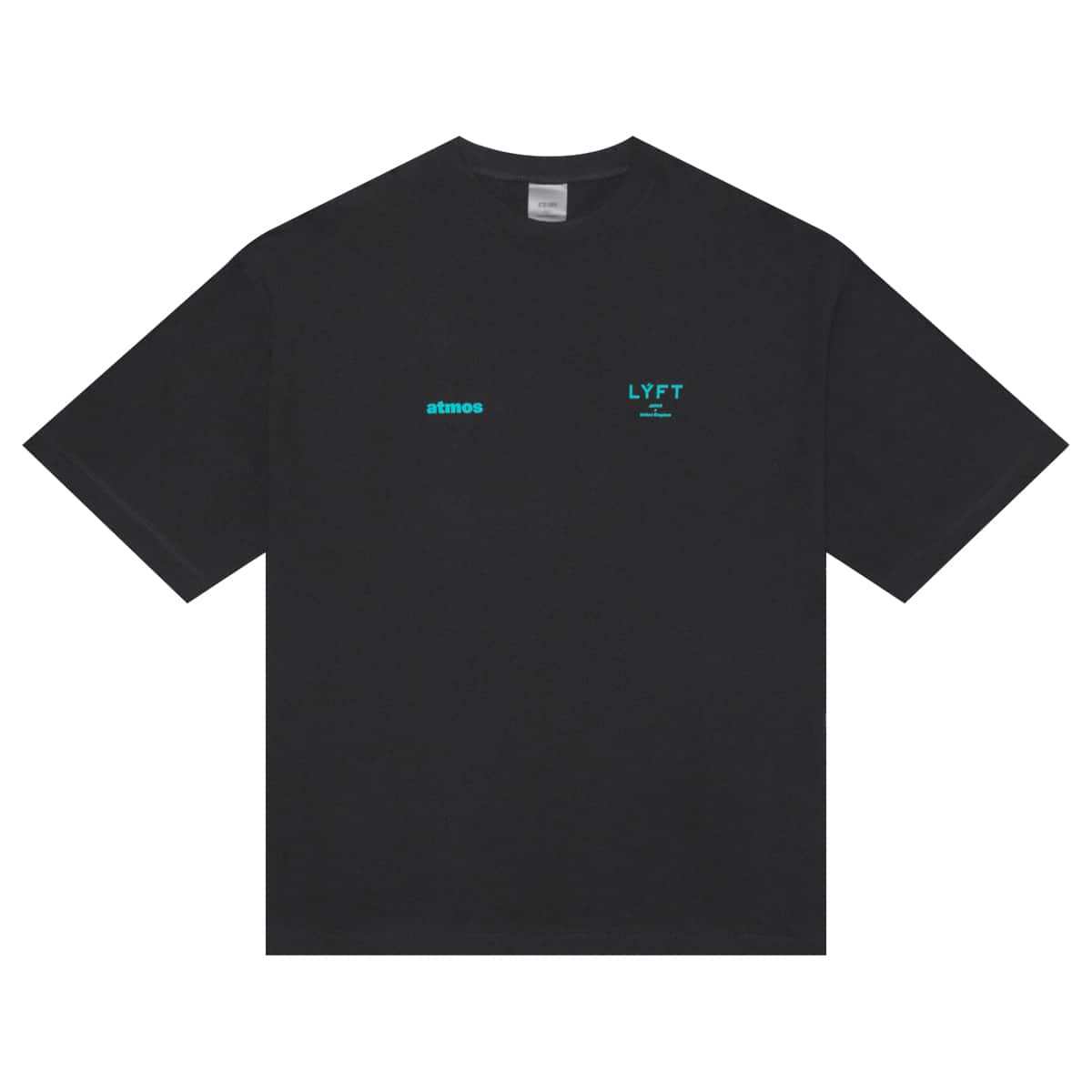 LYFT × atmos Limited Flag Big T-Shirt BLACK 22SU-I