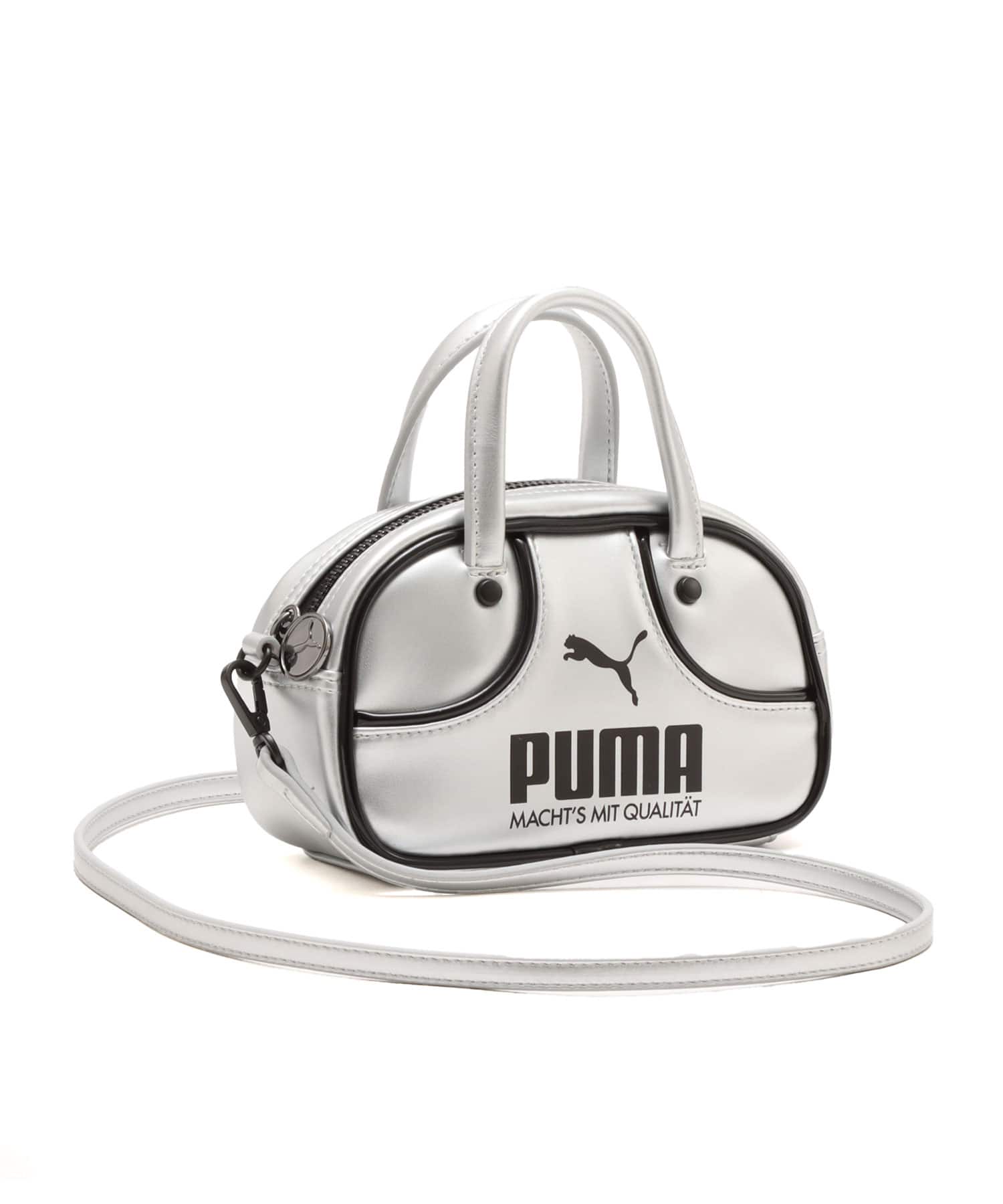 PUMA PUMA 1976 METALLIC MICRO GRIP BAG GLACIAL GRAY-PUMA BLACKのメイン画像