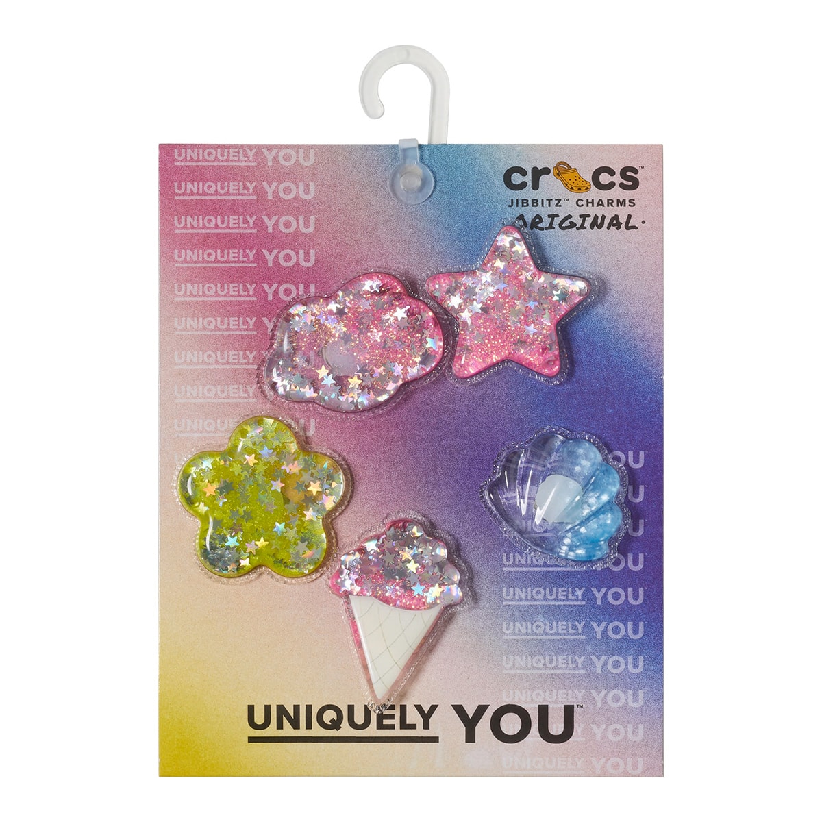 crocs Squish Glitter Icons 5 Pack MULTI 23SS-Iのメイン画像