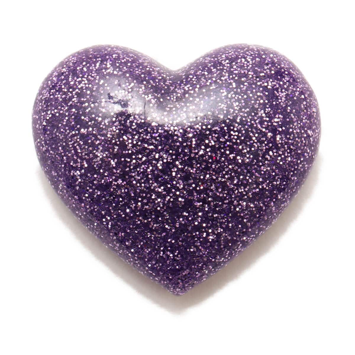 crocs 3D Glitter Purple Heart MULTI のメイン画像