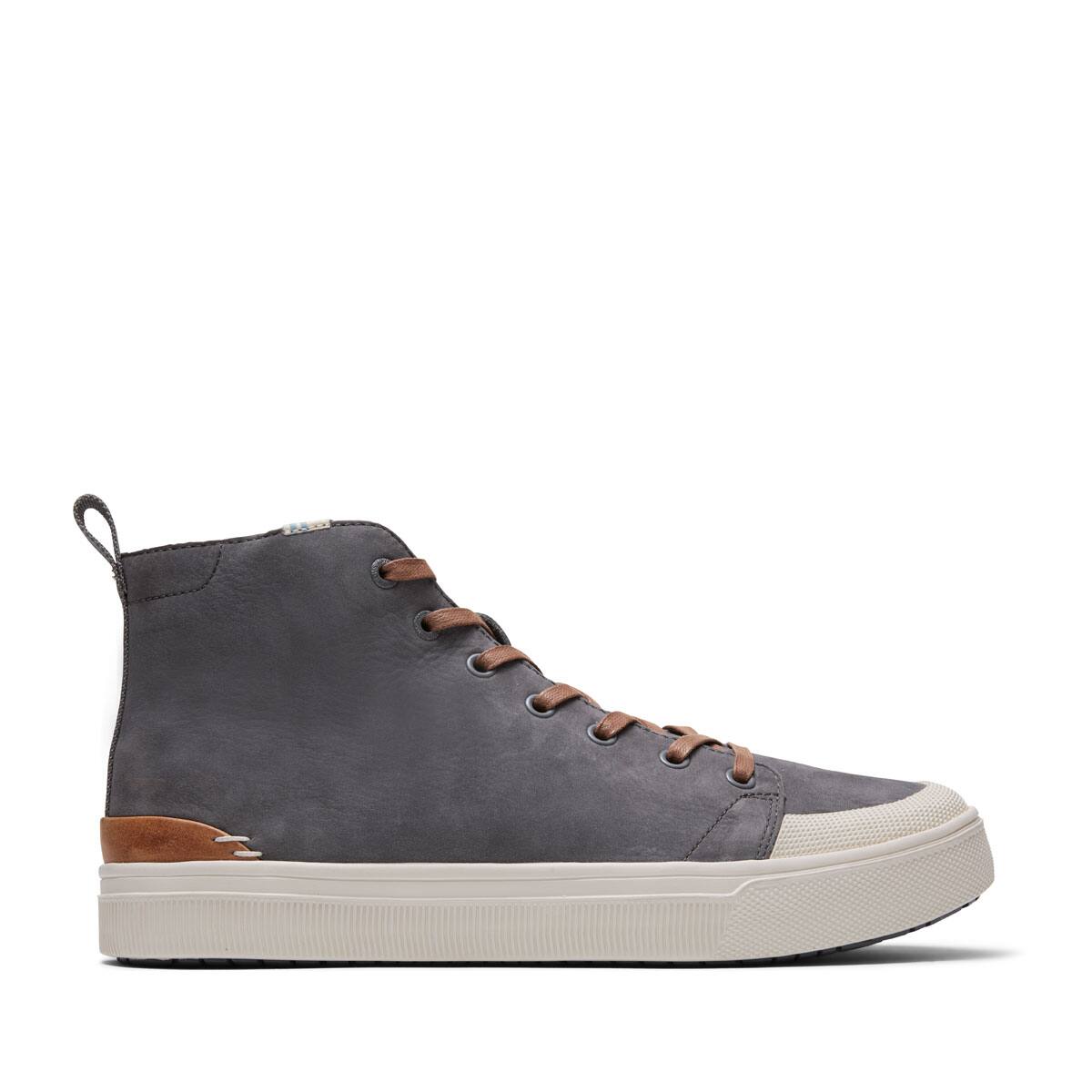 TOMS TRVL LITE HIGH Gunmetal Tumbled Nubuck Leather 21FA-Iのメイン画像