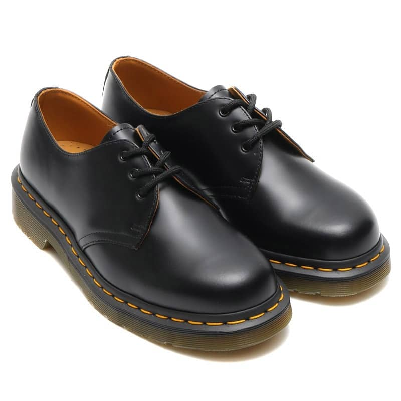 Dr.Martens 1461Z 3 EYE SHOE DMS BLACK SMOOTH BLACK ...