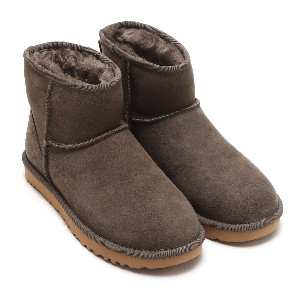 UGG W CLASSIC MINI IIソールヒール形フラット - ブーツ