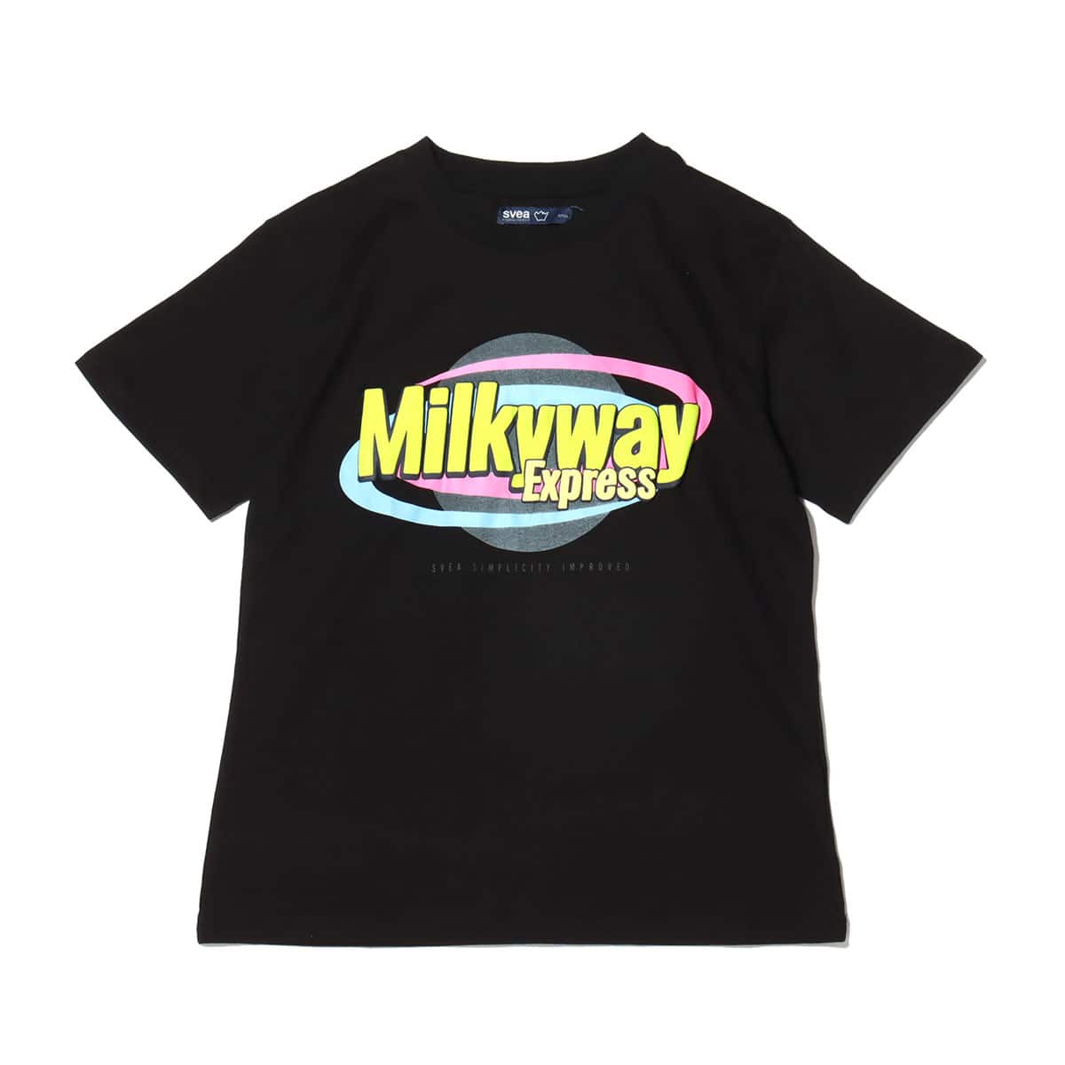 SVEA W. Milkyway Tee BLACK 20HO-Iのメイン画像