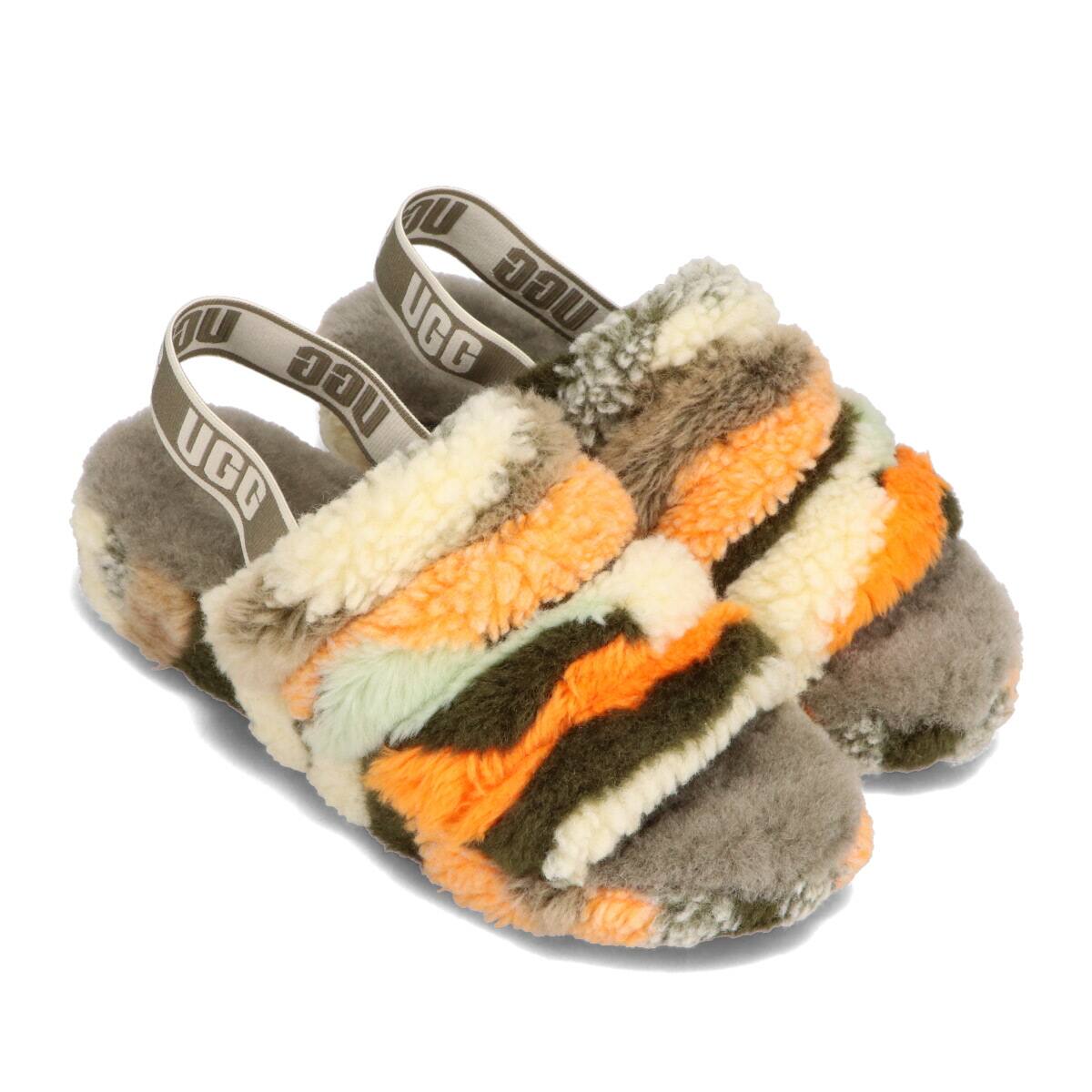 UGG Fluff Yeah Slide Cali Collage OLIVE 21SS-I_photo_large