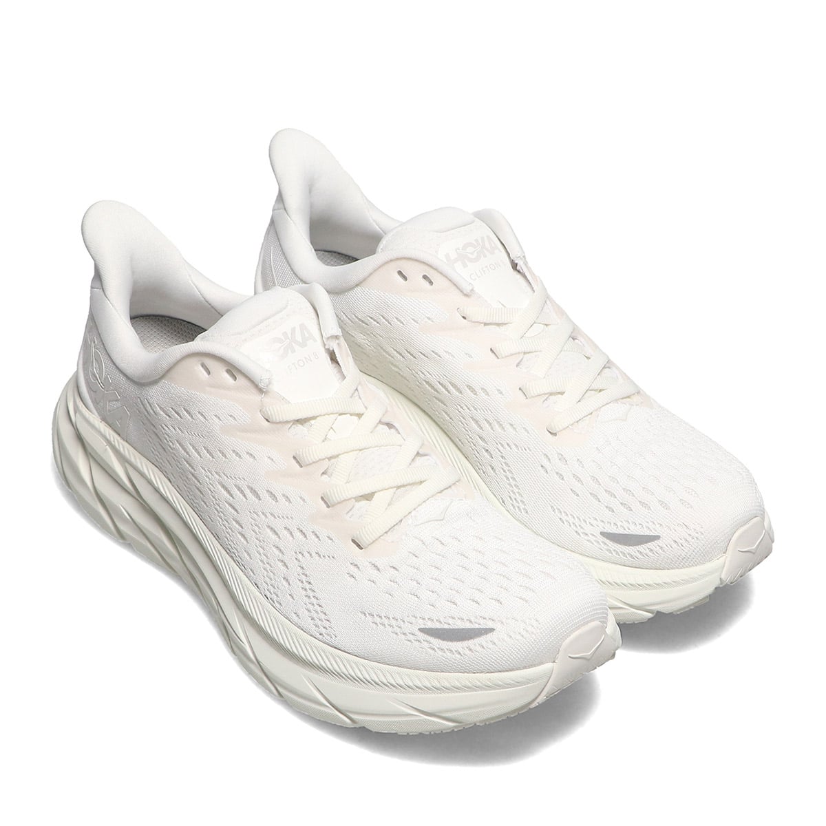 HOKA ONEONE レディース CLIFTON 8 WHITE/WHITE 21FW-I