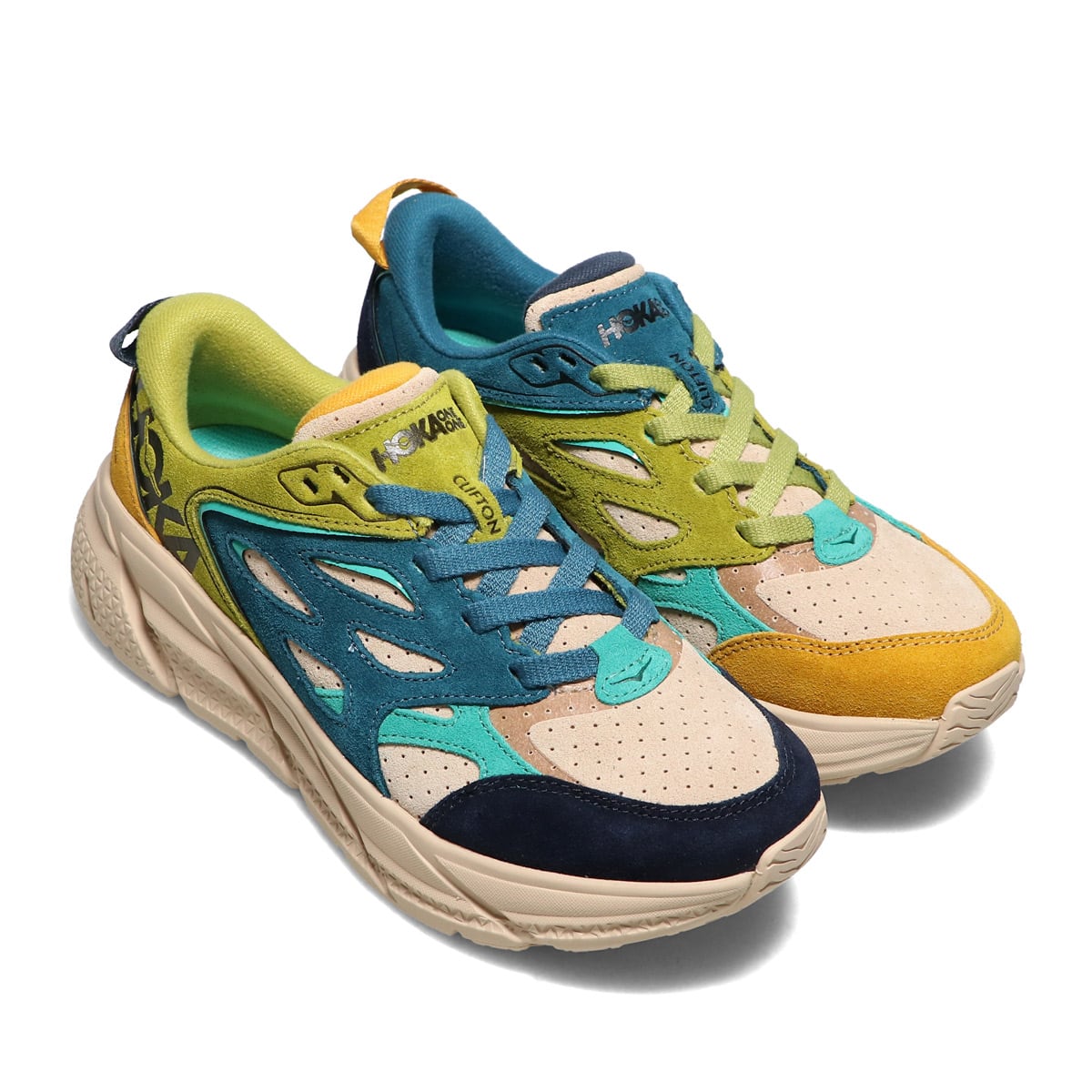 HOKA ONEONE CLIFTON L SUEDE MULTI/SHIFTING SAND 21FW-I