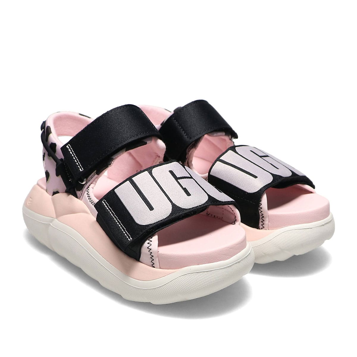 UGG W LA CLOUD CHEETAH PRINT SANDAL Posie Pink / Black 22SS-I